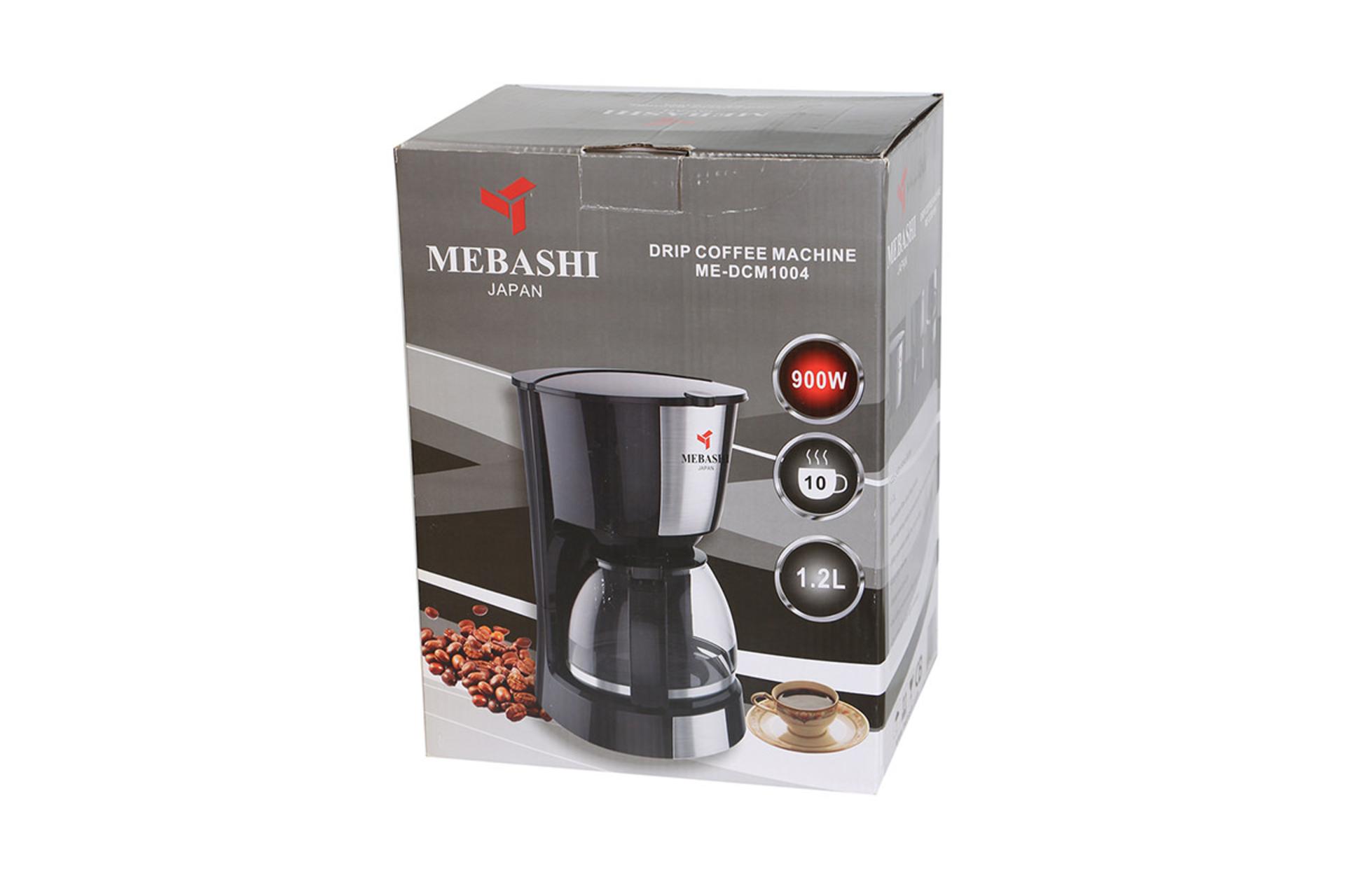 قهوه ساز مباشی MEBASHI ME-DCM1004 نمای جعبه و بسته بندی