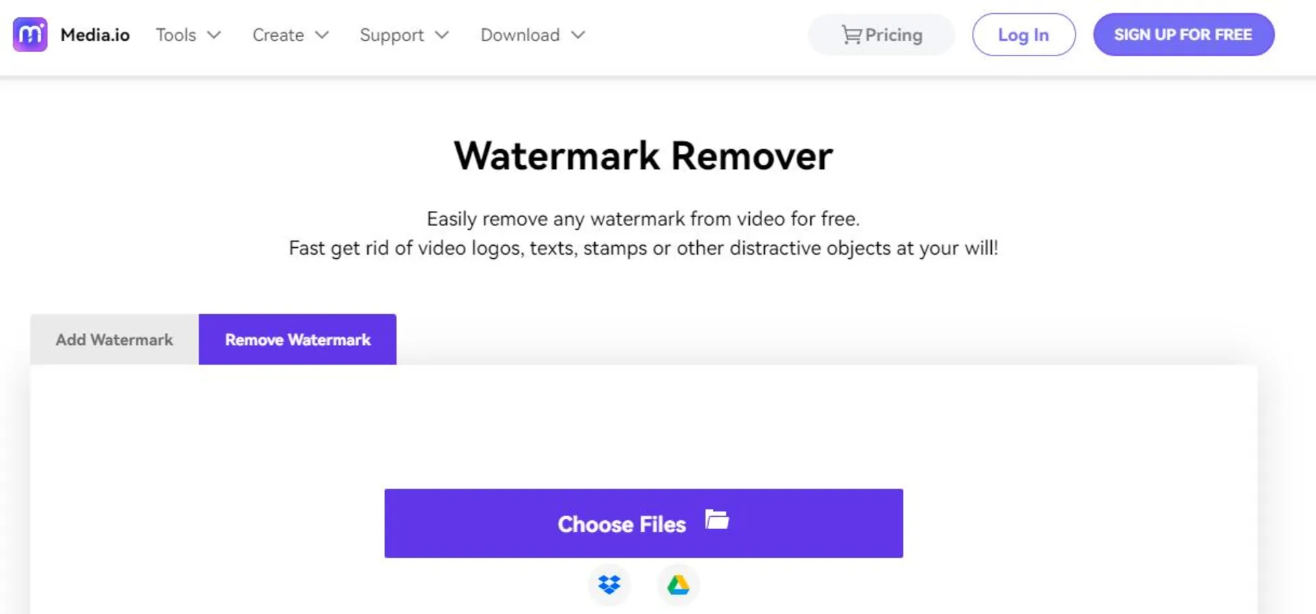 ابزار آنلاین Media.io برای حذف متن از روی ویدیو