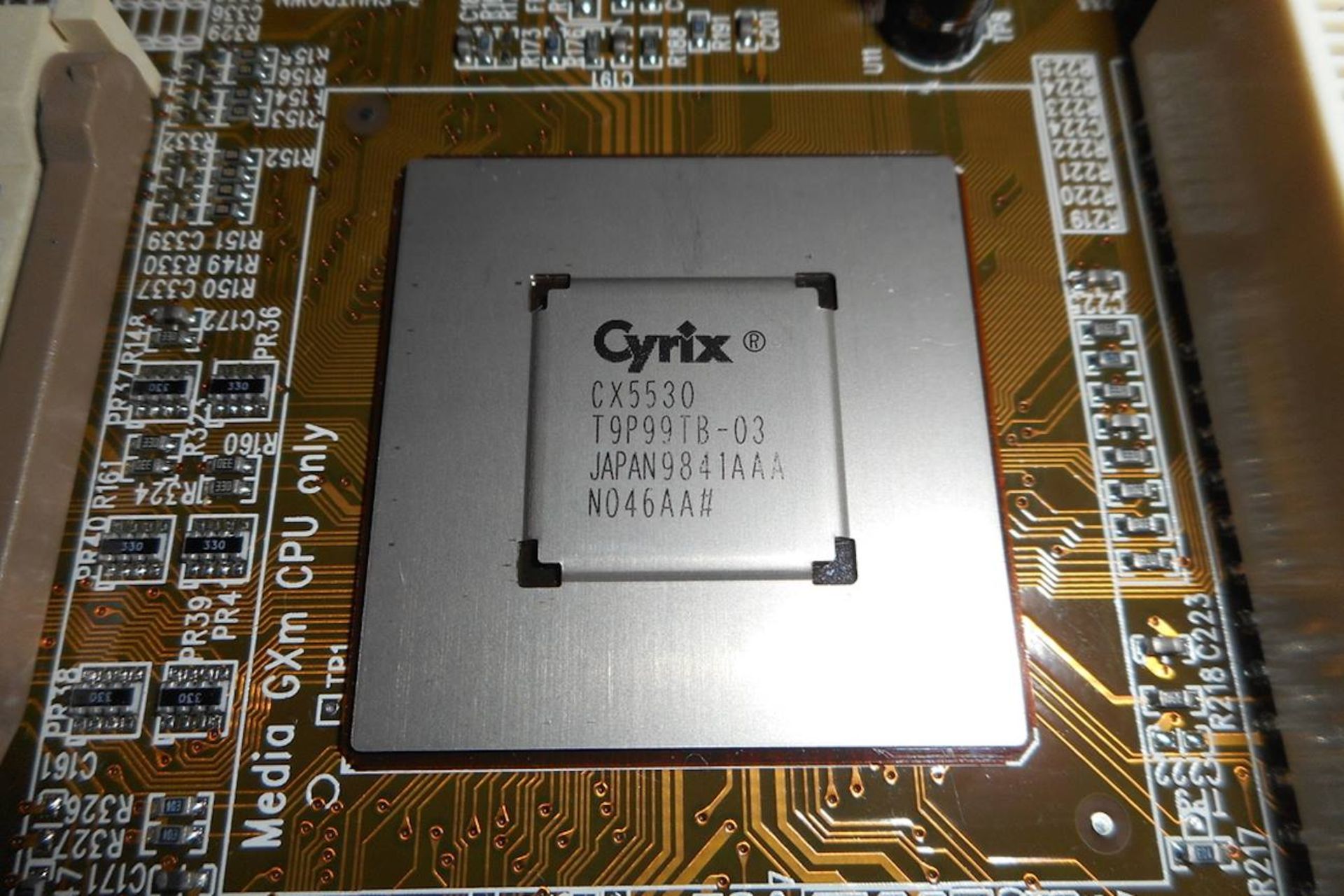 MediaGX processor on board