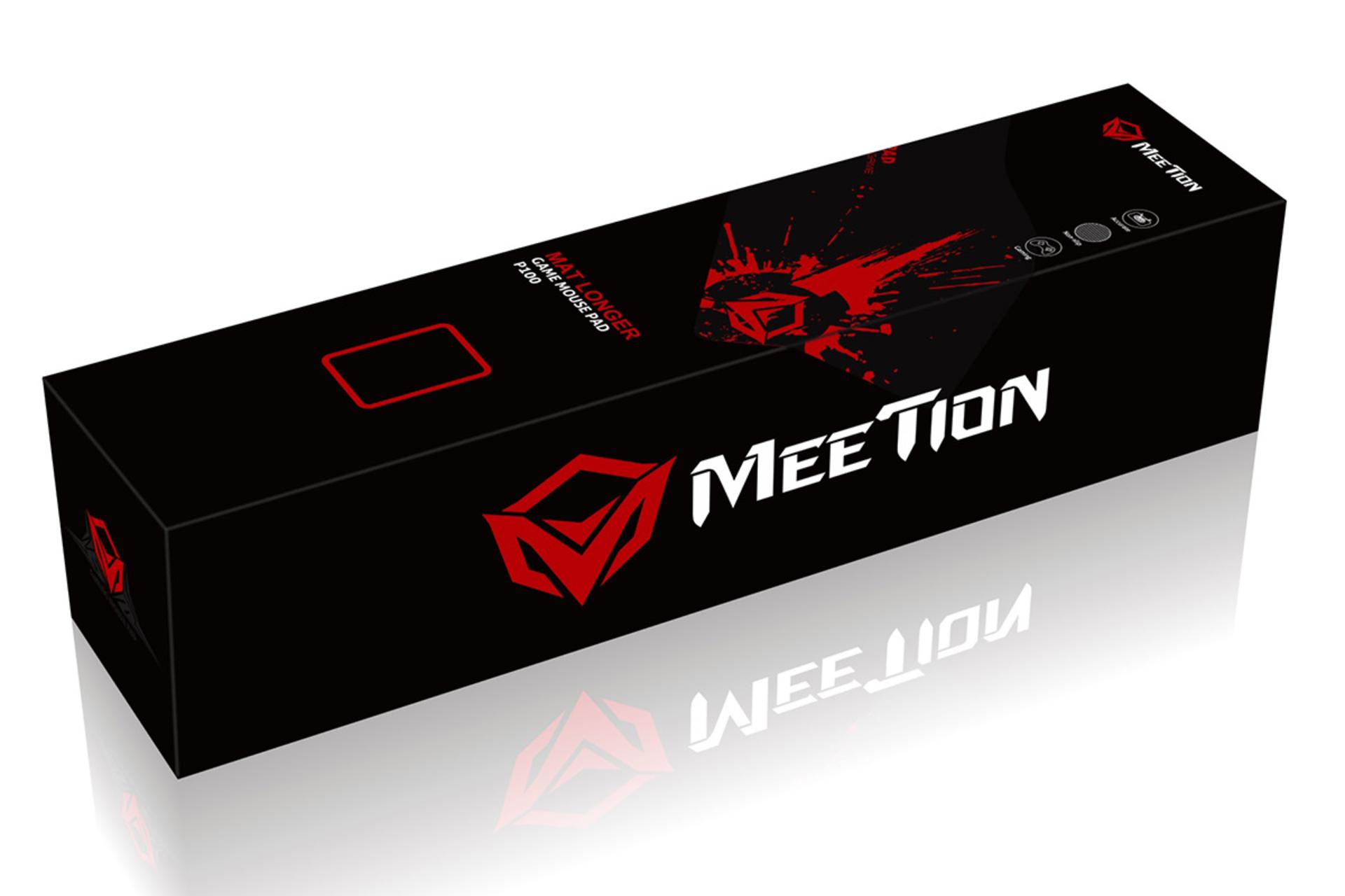ماوس پد میشن meetion-mt-p100 نمای پرسپکتیو بسته بندی