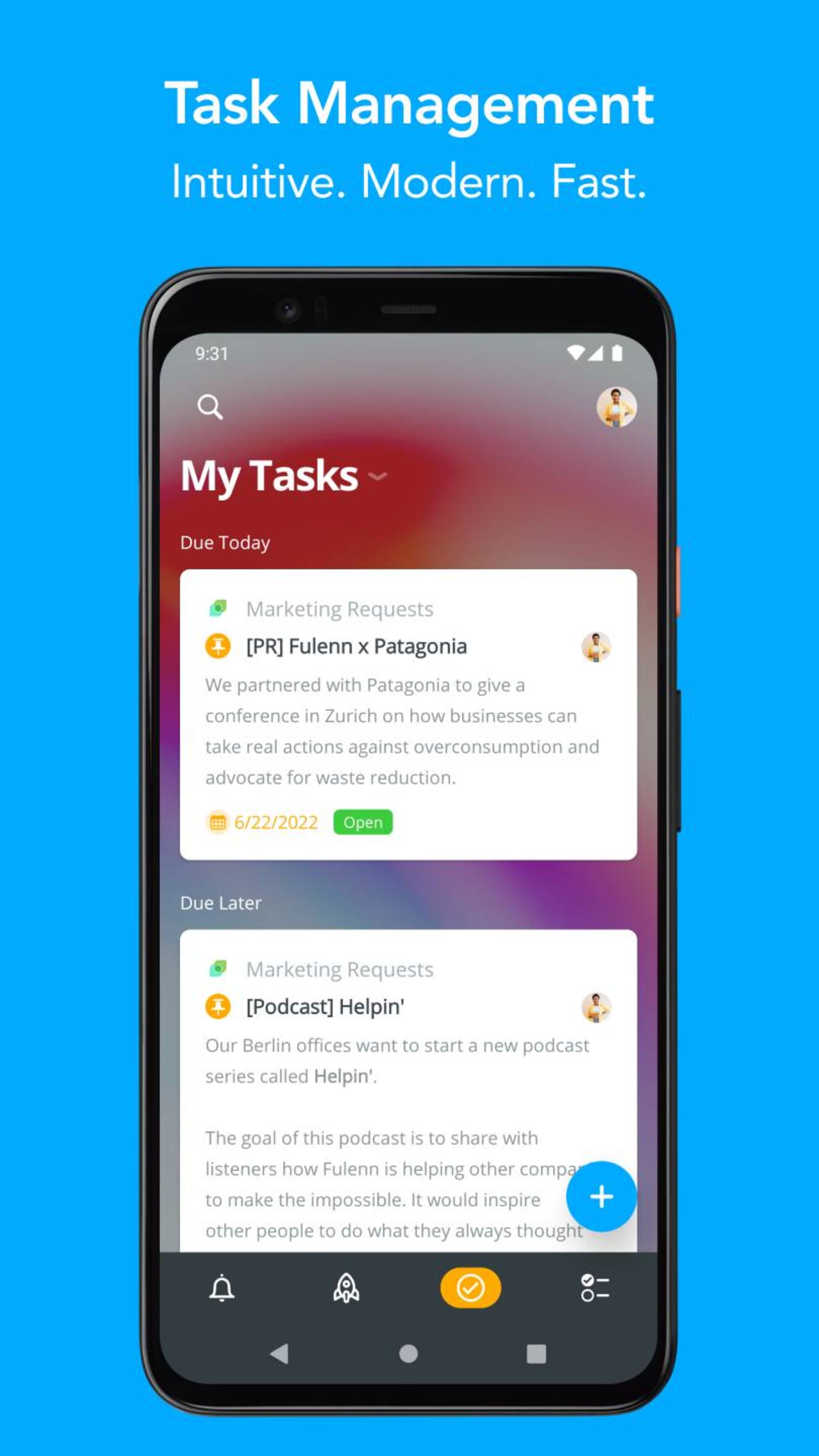 اپلیکیشن Meister task