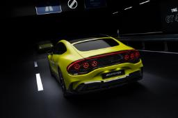 نمای عقب خودرو مرسدس AMG GT چهاردر کوپه