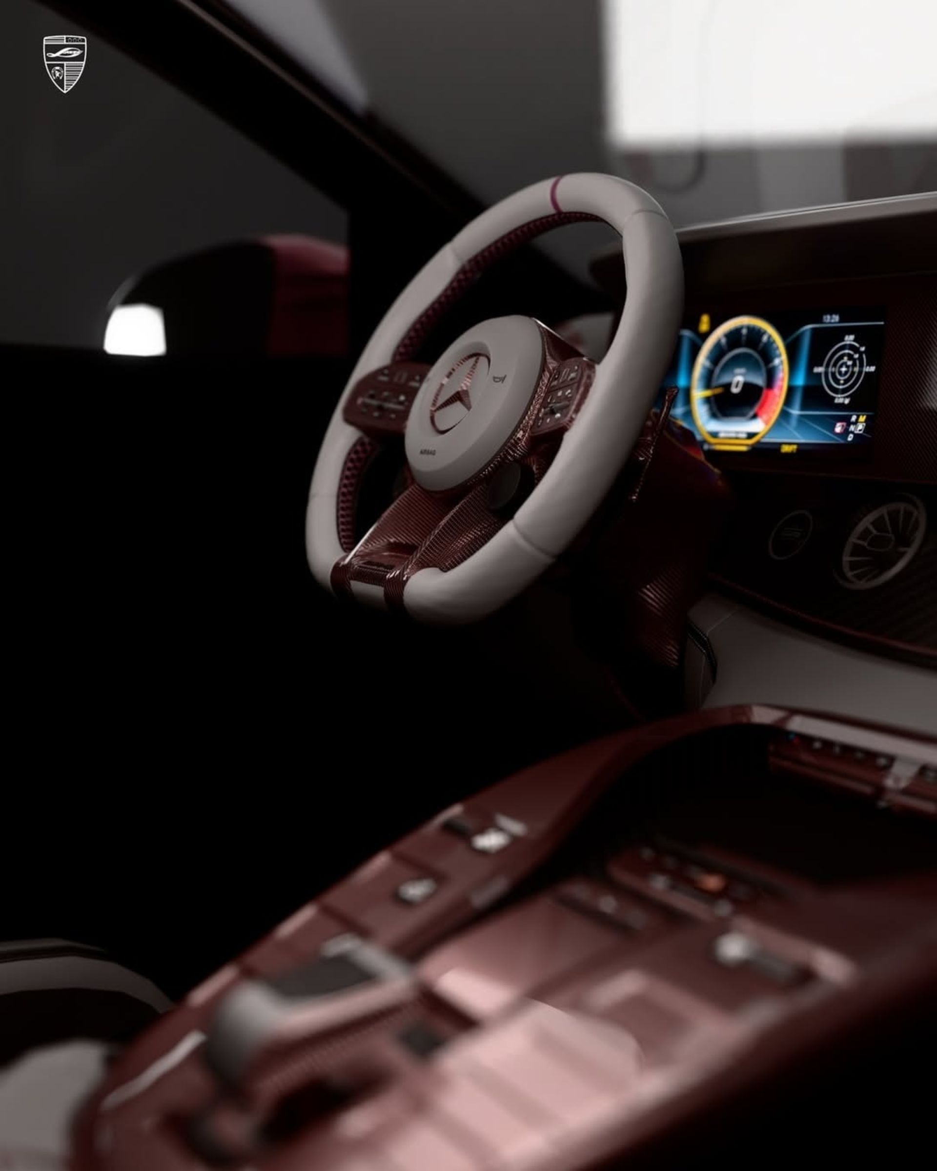 کابین داخلی مدل سفارشی مرسدس AMG GT53