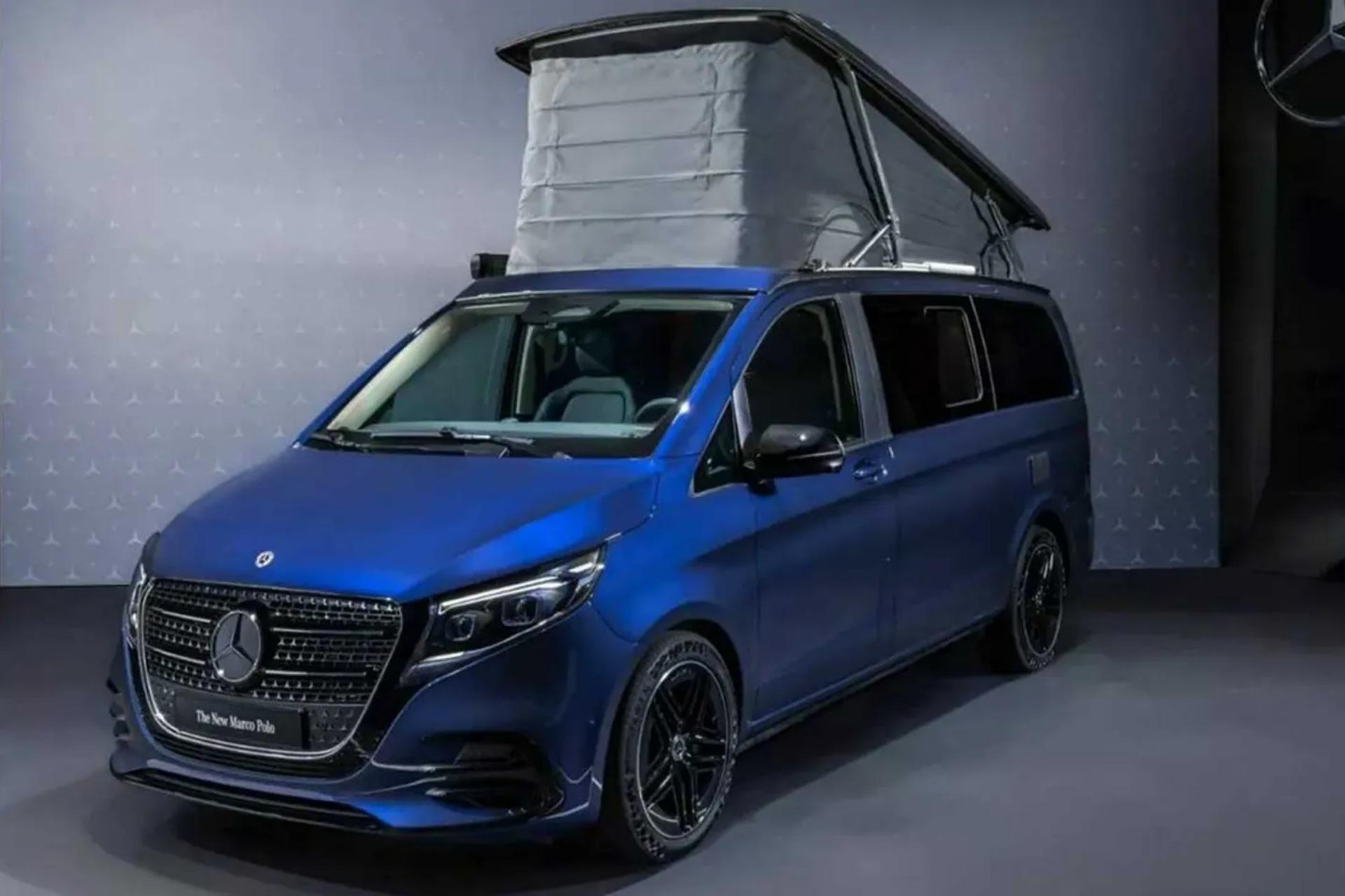 مدل ۲۰۲۷ مرسدس بنز مارکوپولو در رنگ آبی