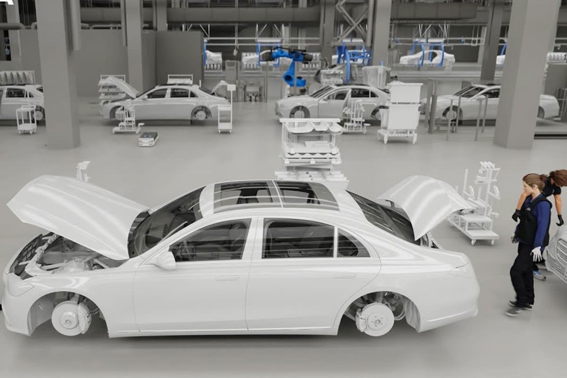 کارخانه دیجیتالی مرسدس بنز در Omniverse