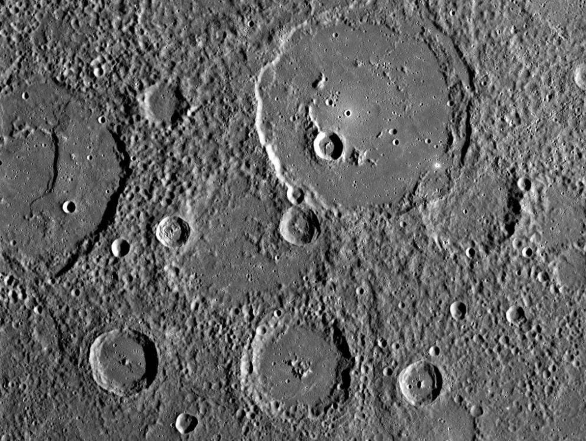 The surface of Mercury