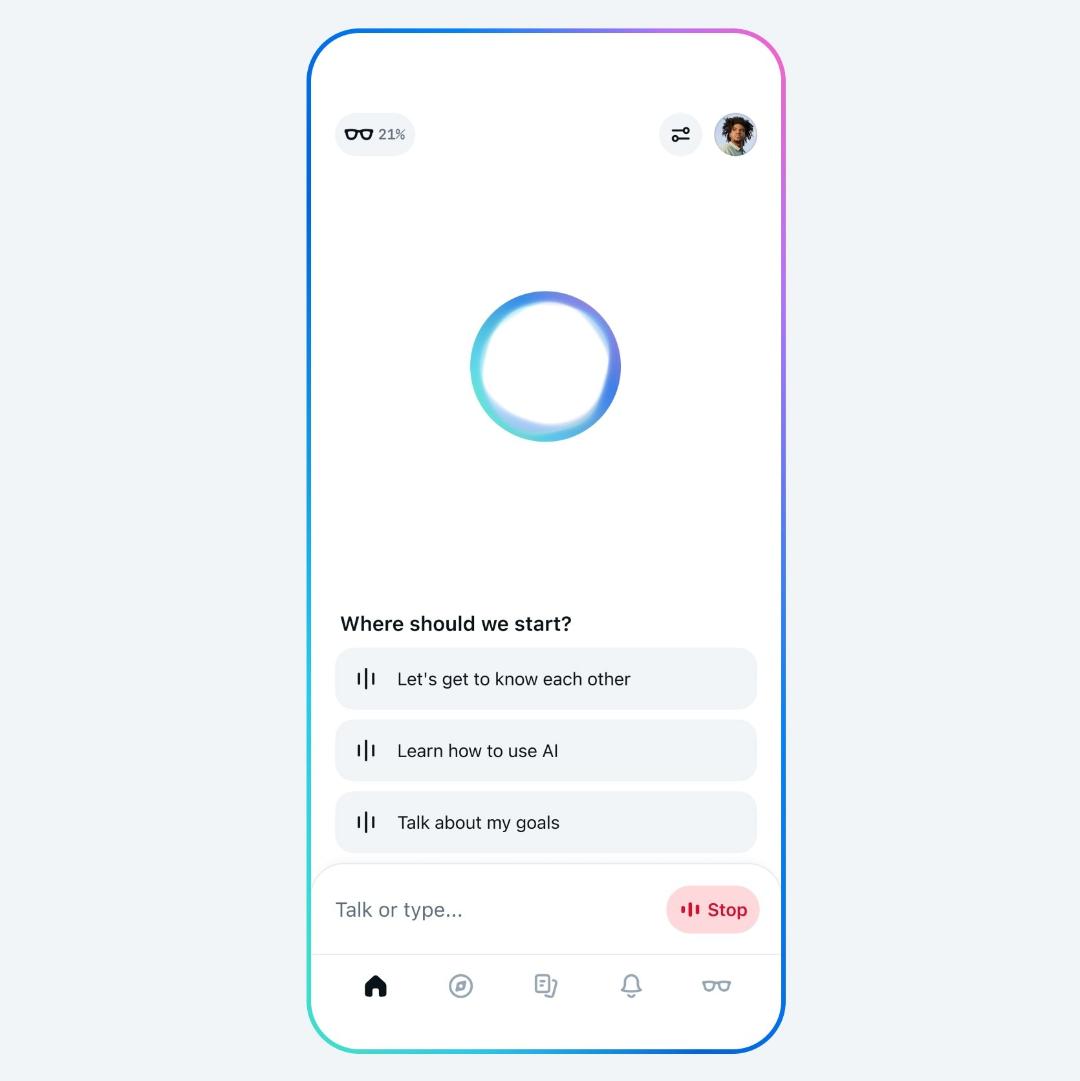حالت صوتی پیشرفته در اپلیکیشن متا AI