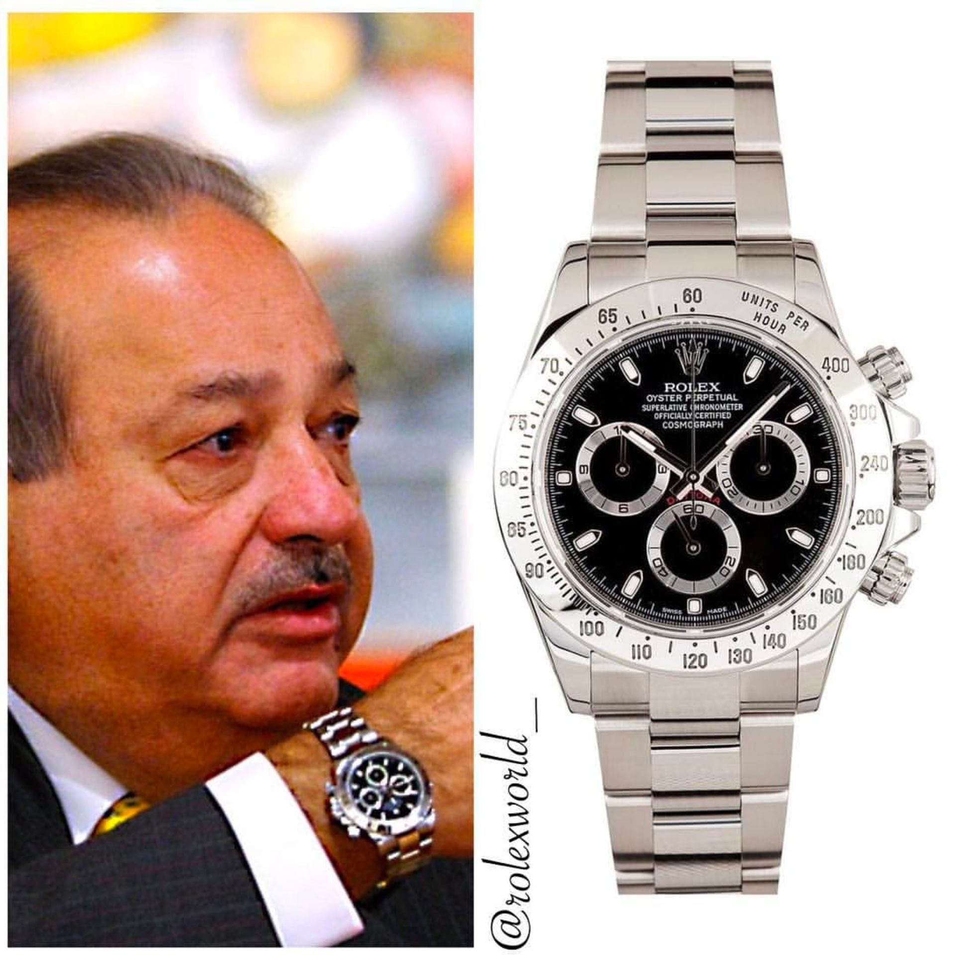 ساعت در کنار یک مرد مکزیکی