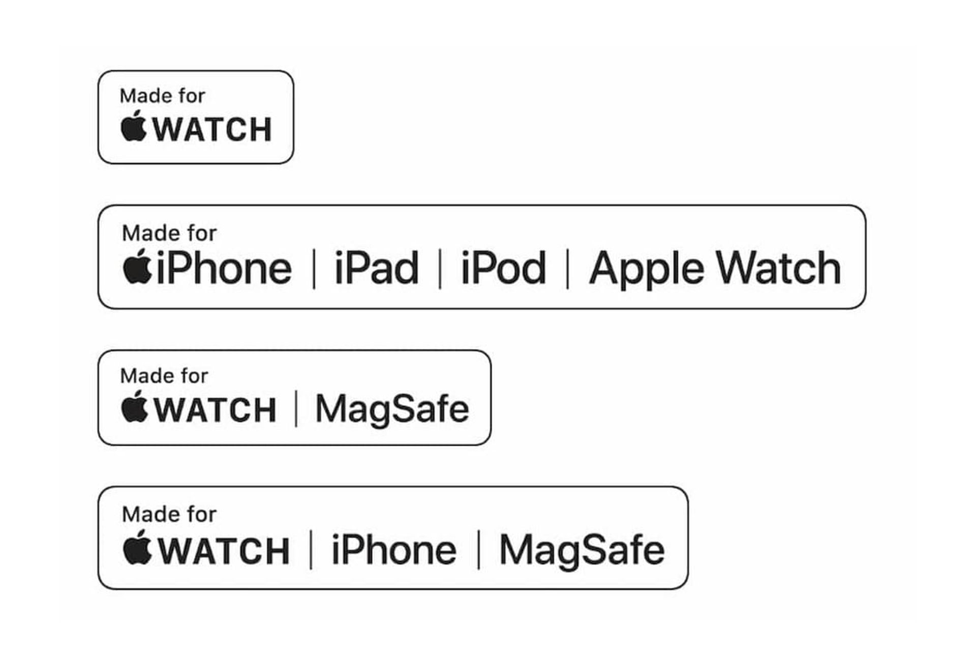 تاییدیه‌های اپل (mfi) روی بسته بندی کابل‌های شارژ متفرقه