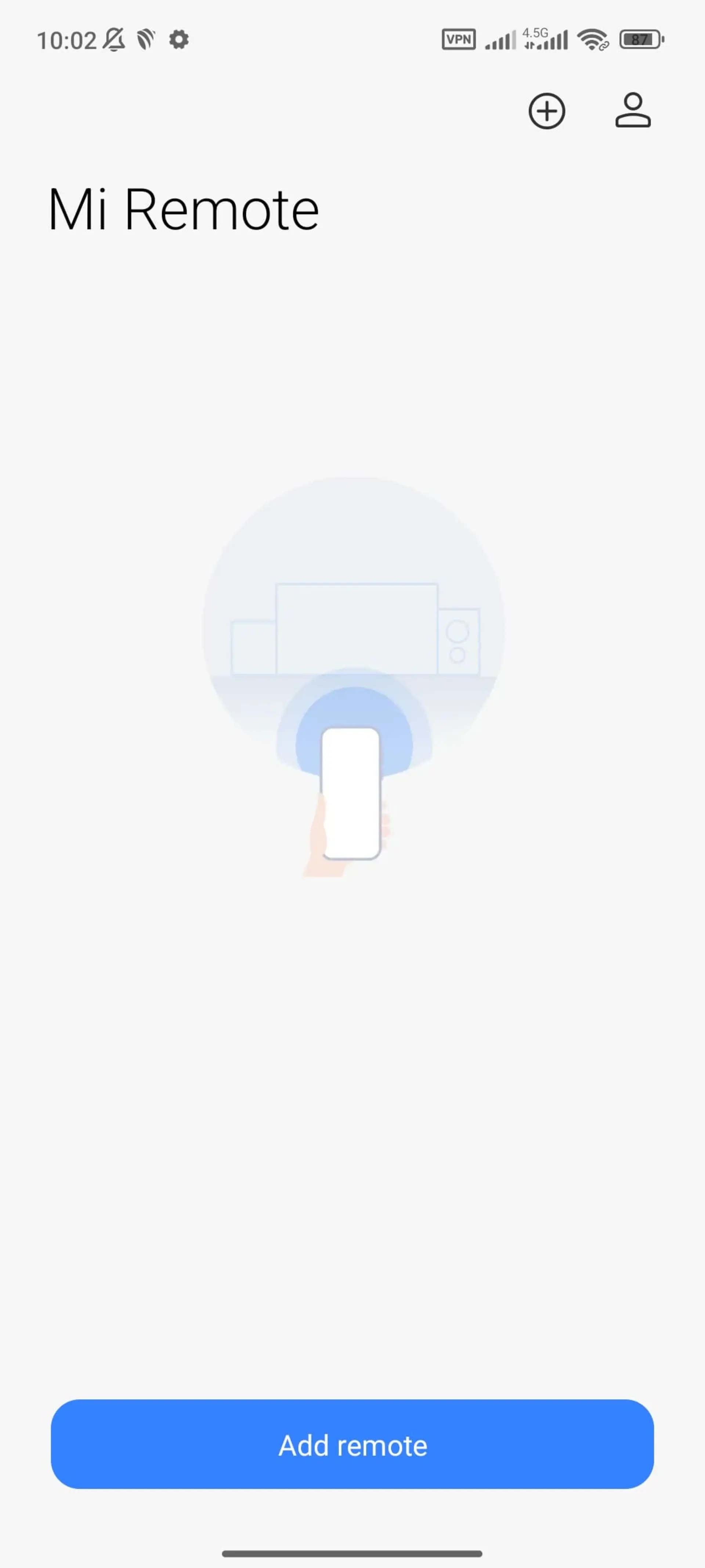 اسکن دستگاه در اپلیکیشن Mi Remote Controller