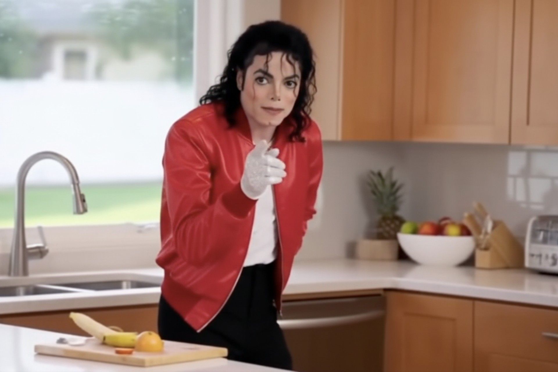 مایکل جکسون در آشپزخانه