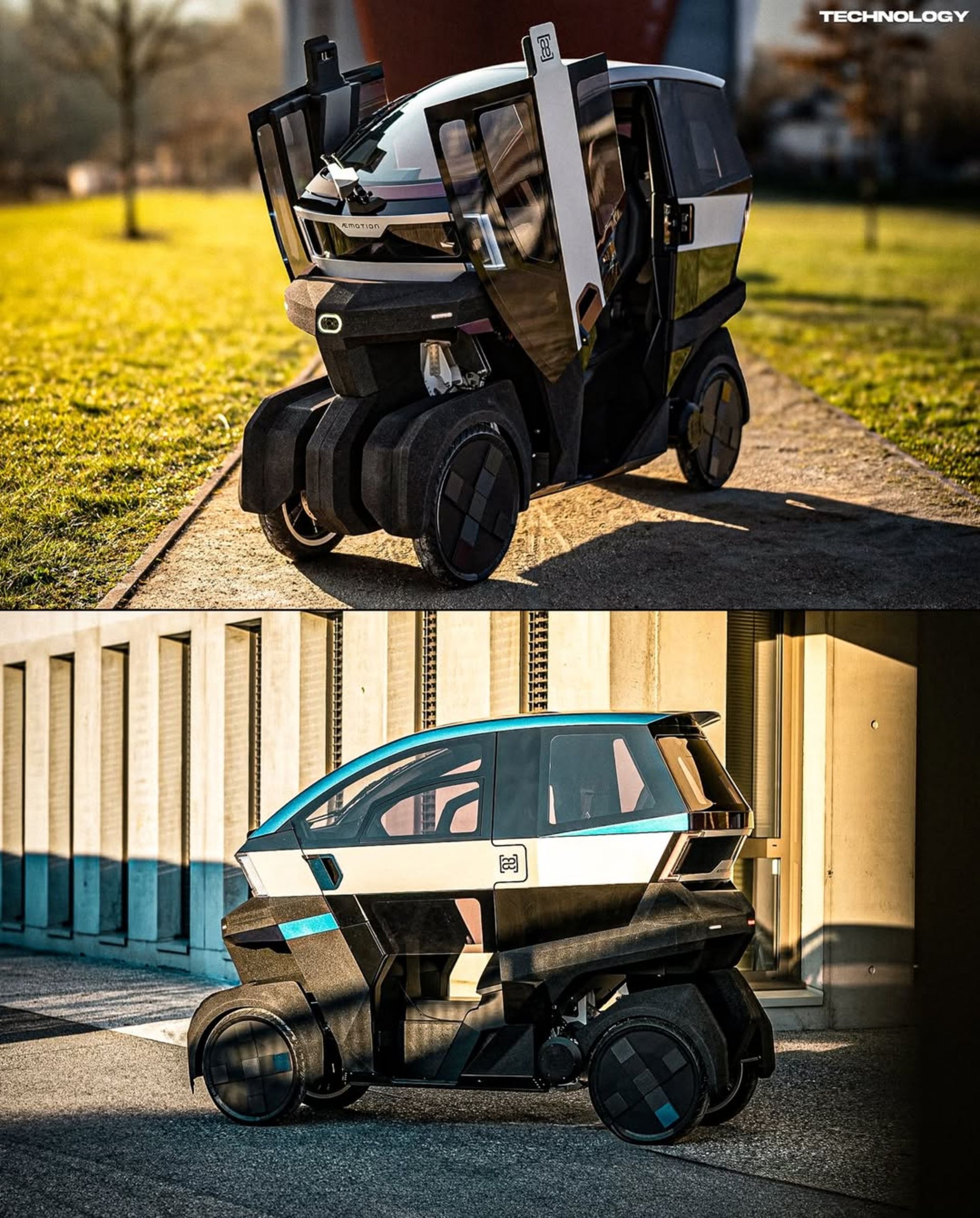 نمای جلو و عقب و جانبی میکروکار ایموشن