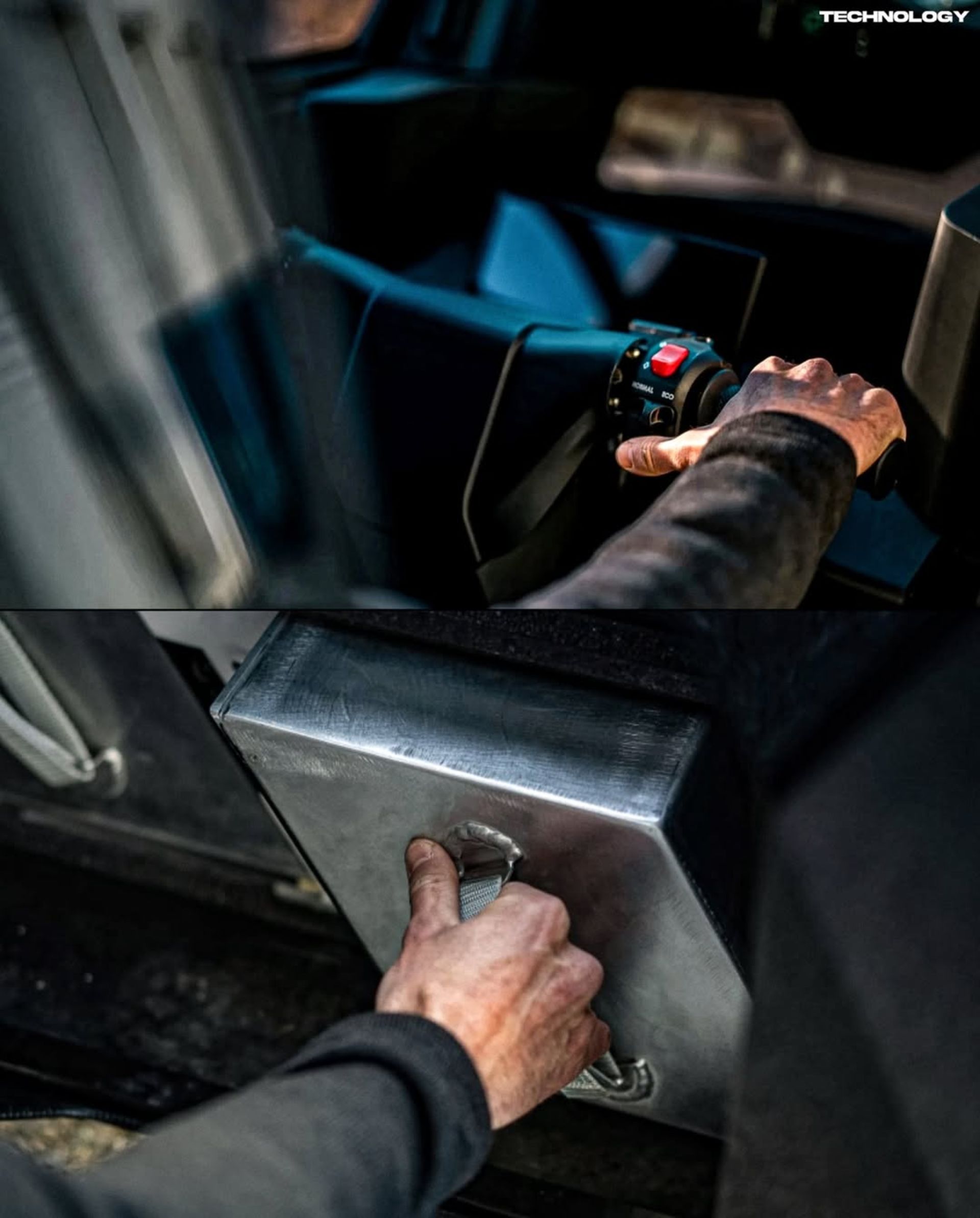 دسته و فضای ذخیره‌سازی میکروکار ایموشن از نمای نزدیک