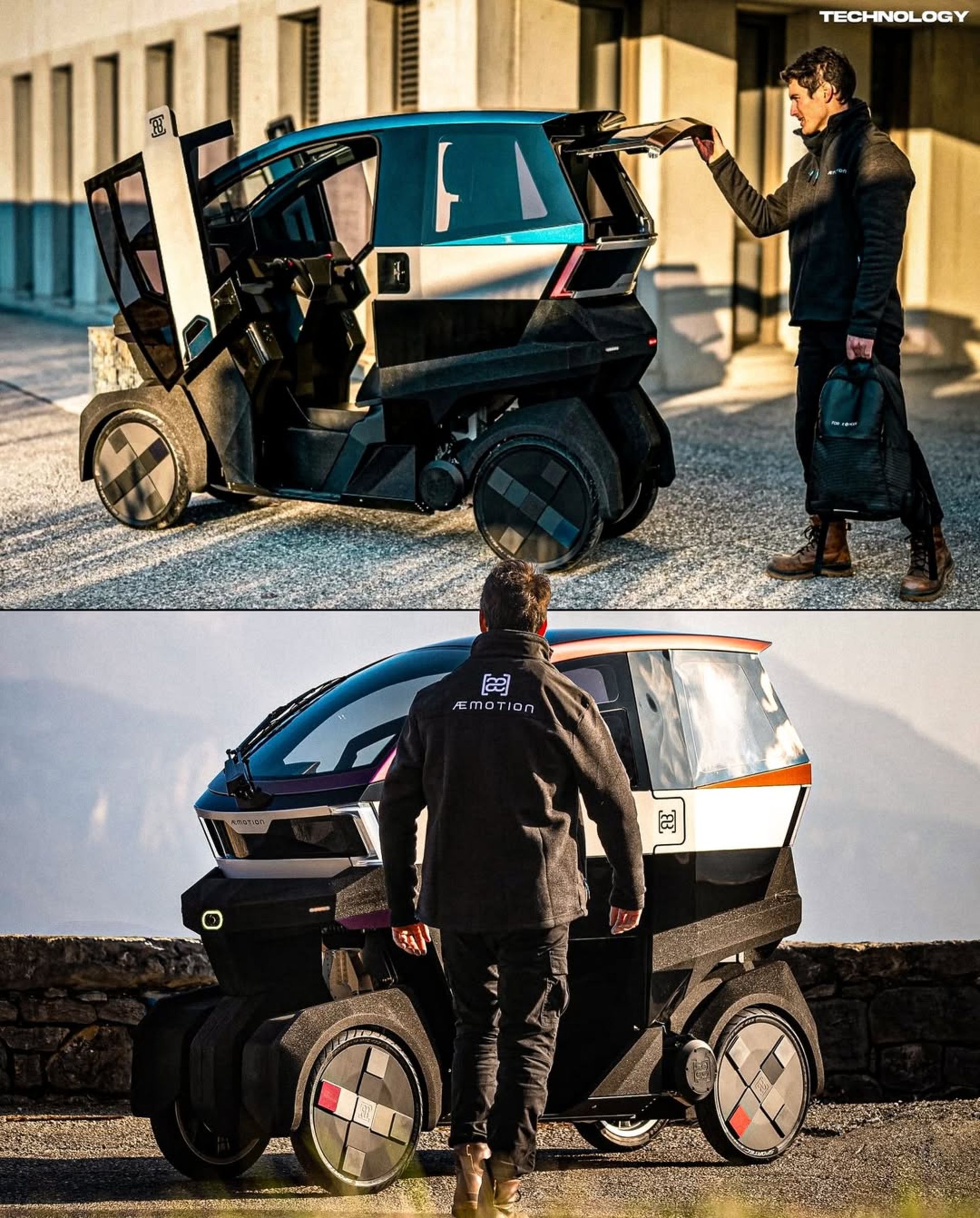 نمای جلو و عقب و جانبی میکروکار ایموشن