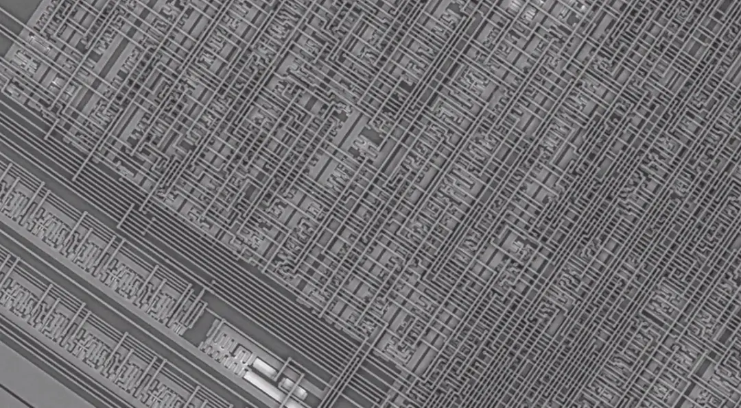نمای ماکرو تراشه کامپیوتری