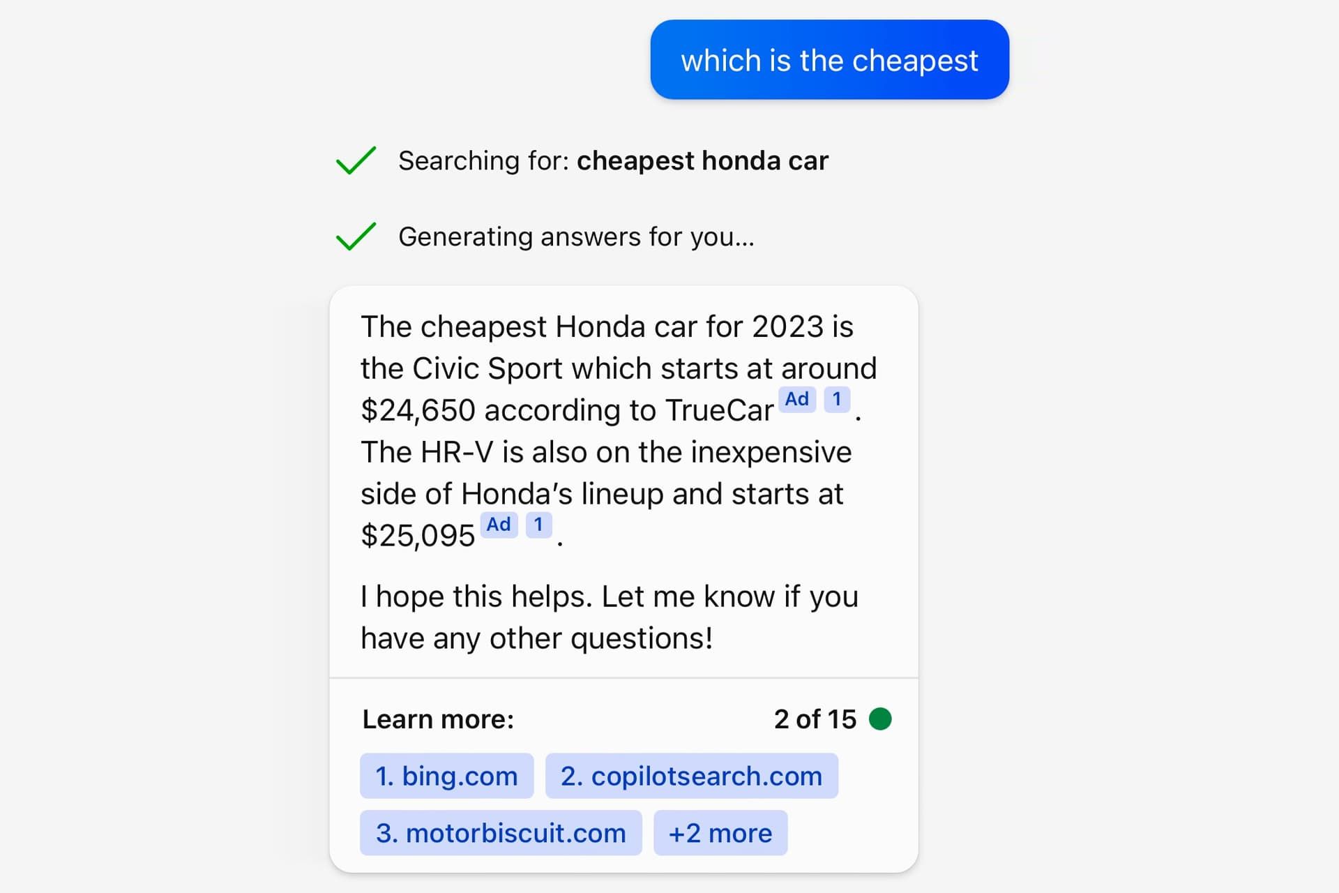 نمایش تبلیغات در چت بات مایکروسافت بینگ / Bing