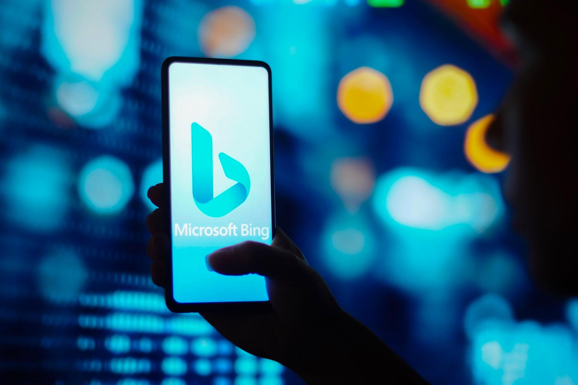 موتور جستجو مایکروسافت بینگ Microsoft Bing روی موبایل