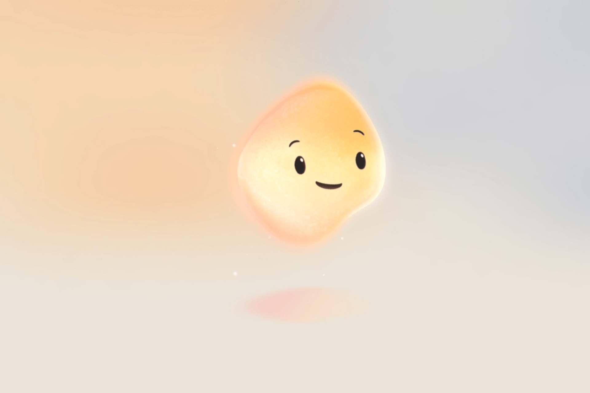 شخصیت مجازی Mico مایکروسافت به‌صورت معلق در هوا