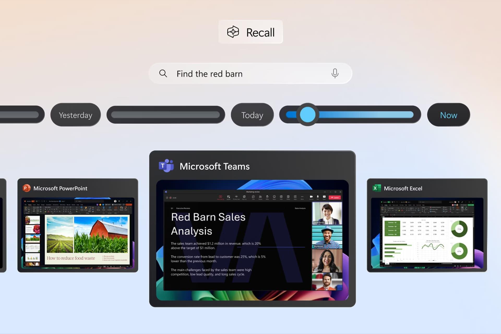 تصاویری از ویژگی Recall ویندوز ۱۱ مایکروسافت