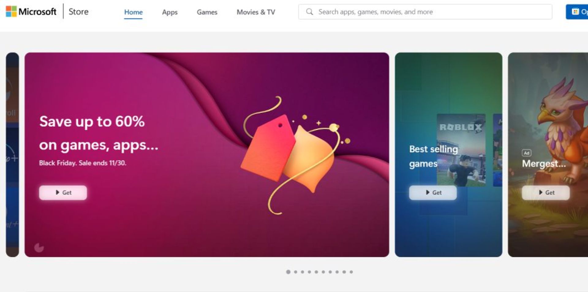 فروشگاه دانلود Microsoft Store