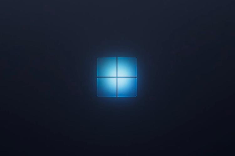 لوگو ویندوز / Windows در پس زمینه تاریک