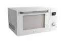 مایکروفر جی پلاس Gplus GMW-M347 نمای جلو و چپ رنگ سفید