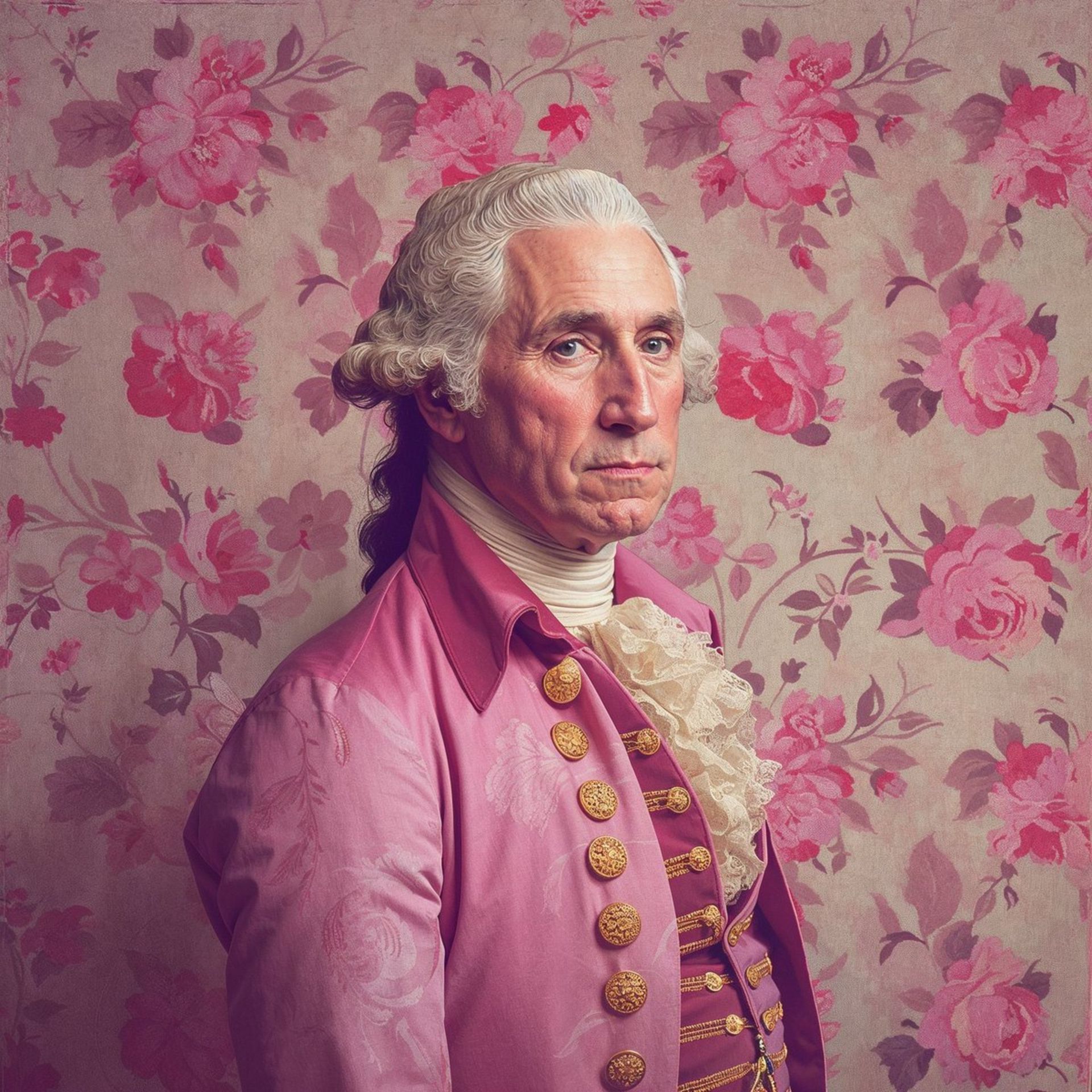 میدجرنی ۶ - جورج واشنگتن به سبک وس اندرسون