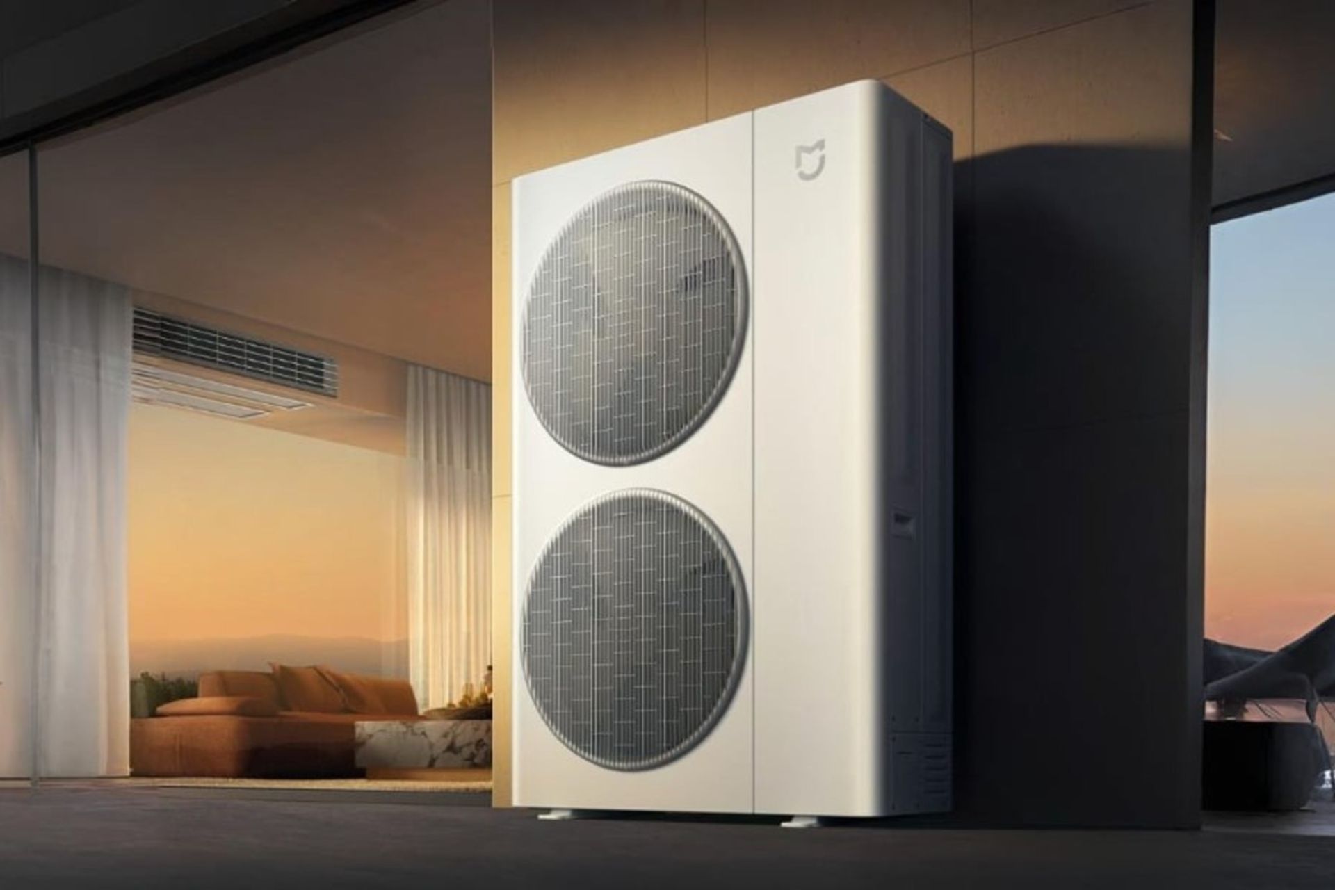 کمپرسور کولر گازی شیائومی میجیا پرو در محیط بیرون از خانه