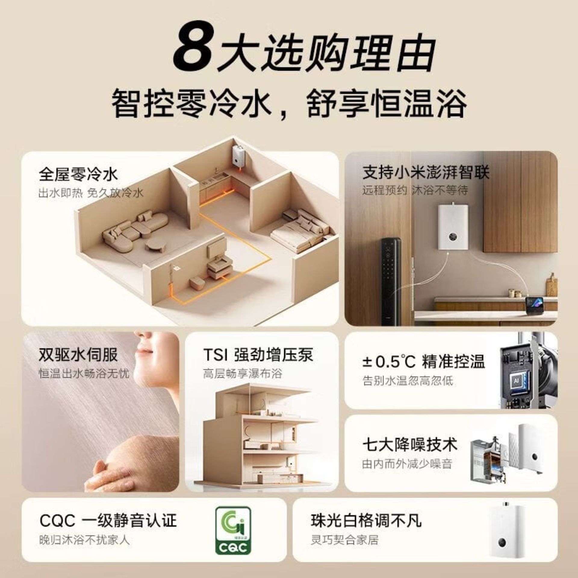 مشخصات آبگرمکن Mijia Smart Gas Water Heater 2