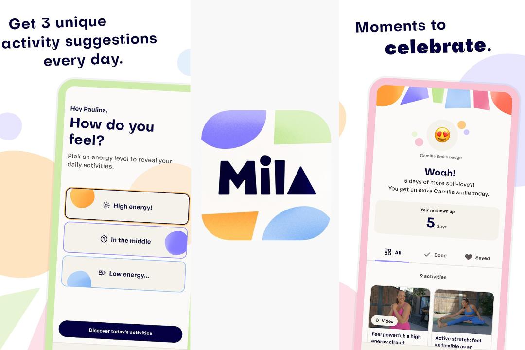 محیط اپلیکیشن Mila by Camilla Lorentzen