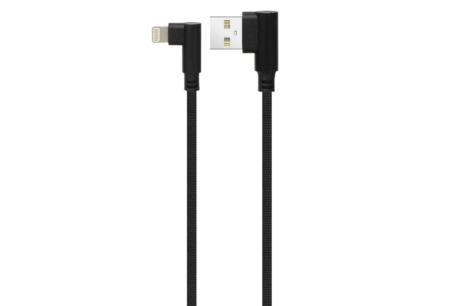 کابل شارژ USB میلر Type-A به Lightning مدل CA-1156 با طول 1.5 متر رنگ مشکی