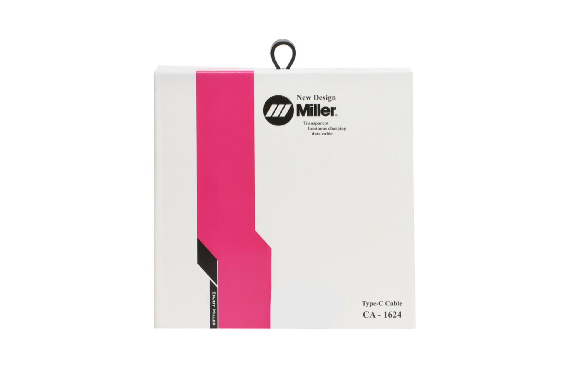 جعبه کابل شارژ USB میلر Type-A به Type-C مدل CA-1624 با طول 1 متر