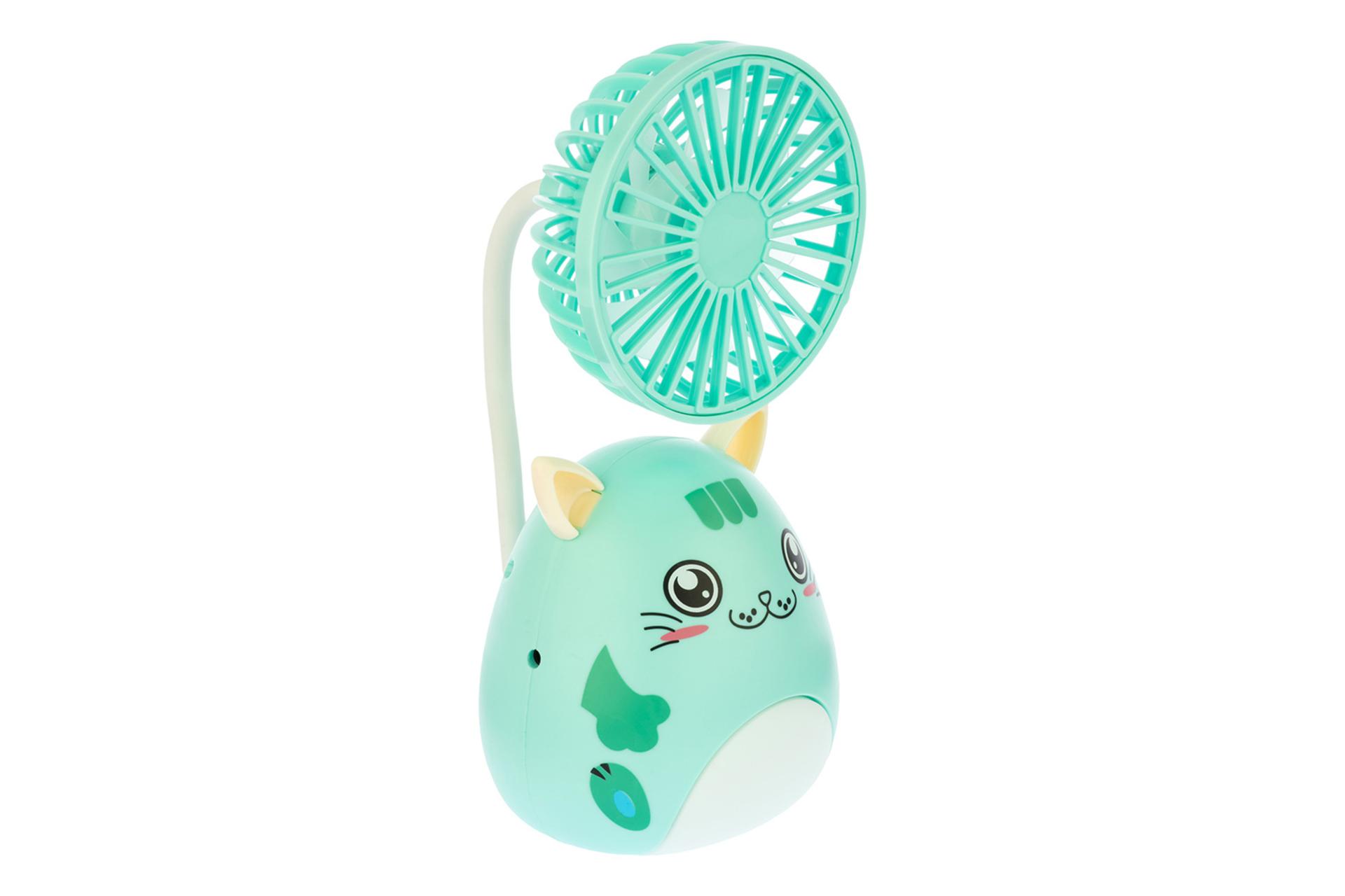 نمای کناری پنکه کوچک رومیزی مدل خرسی Mini fan Bear