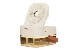 پنکه کوچک رومیزی مدل چراغ دار Mini Fan With lights Q7