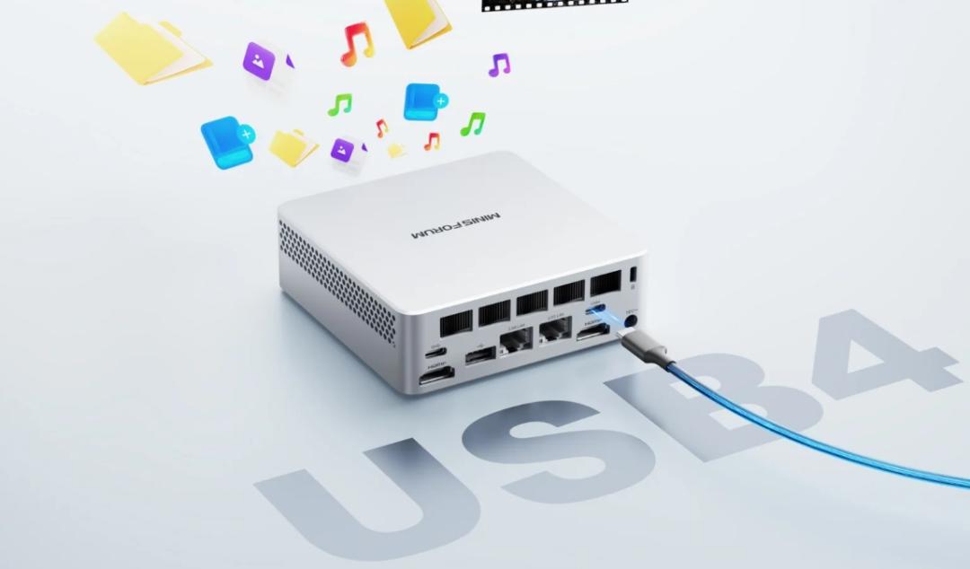 مینی پی‌سی Elite M2 مینی‌فوروم با درگاه USB4