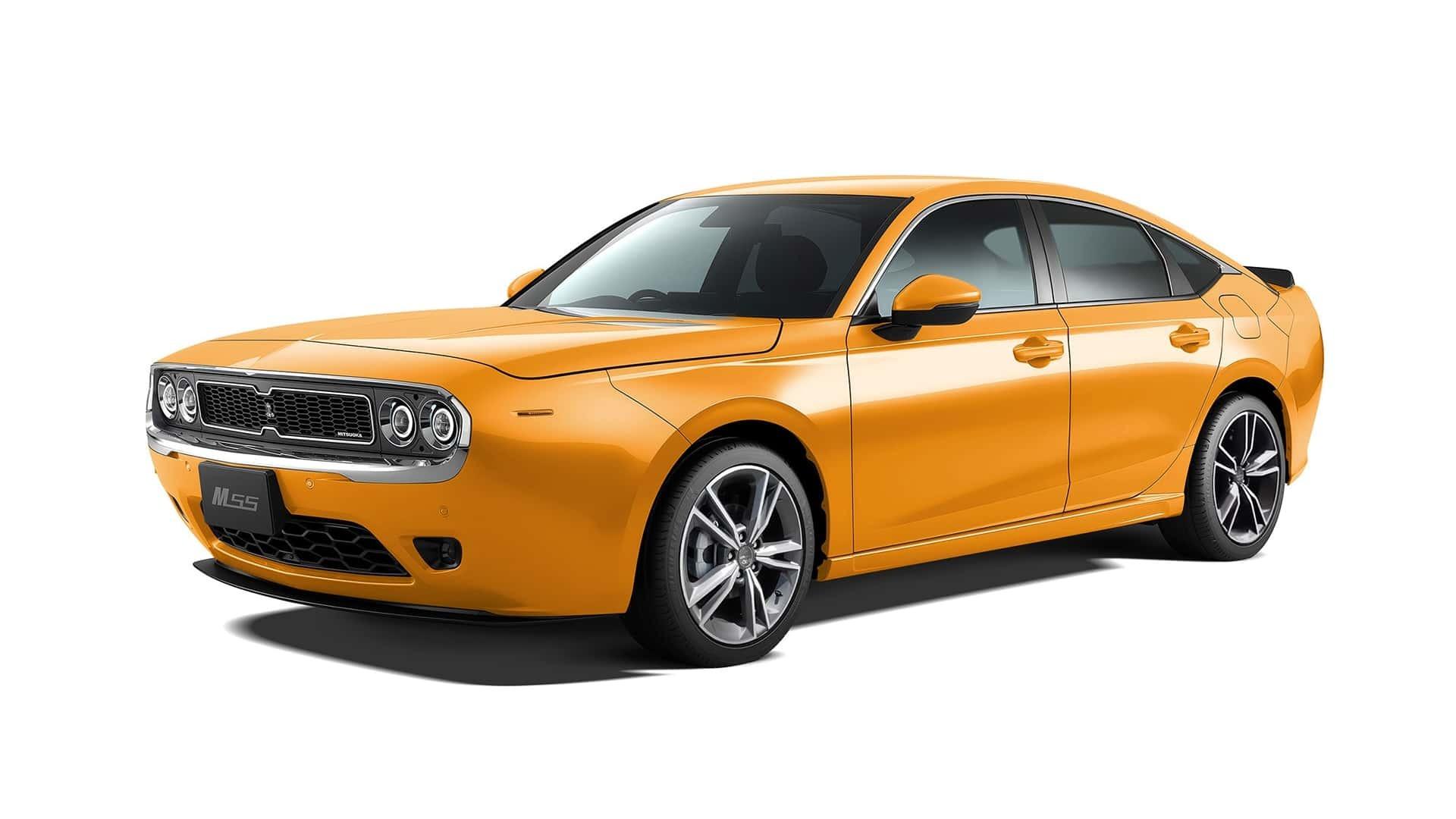میتسوکا M55 1st Edition رنگ زرد از نمای سه‌رخ جلو