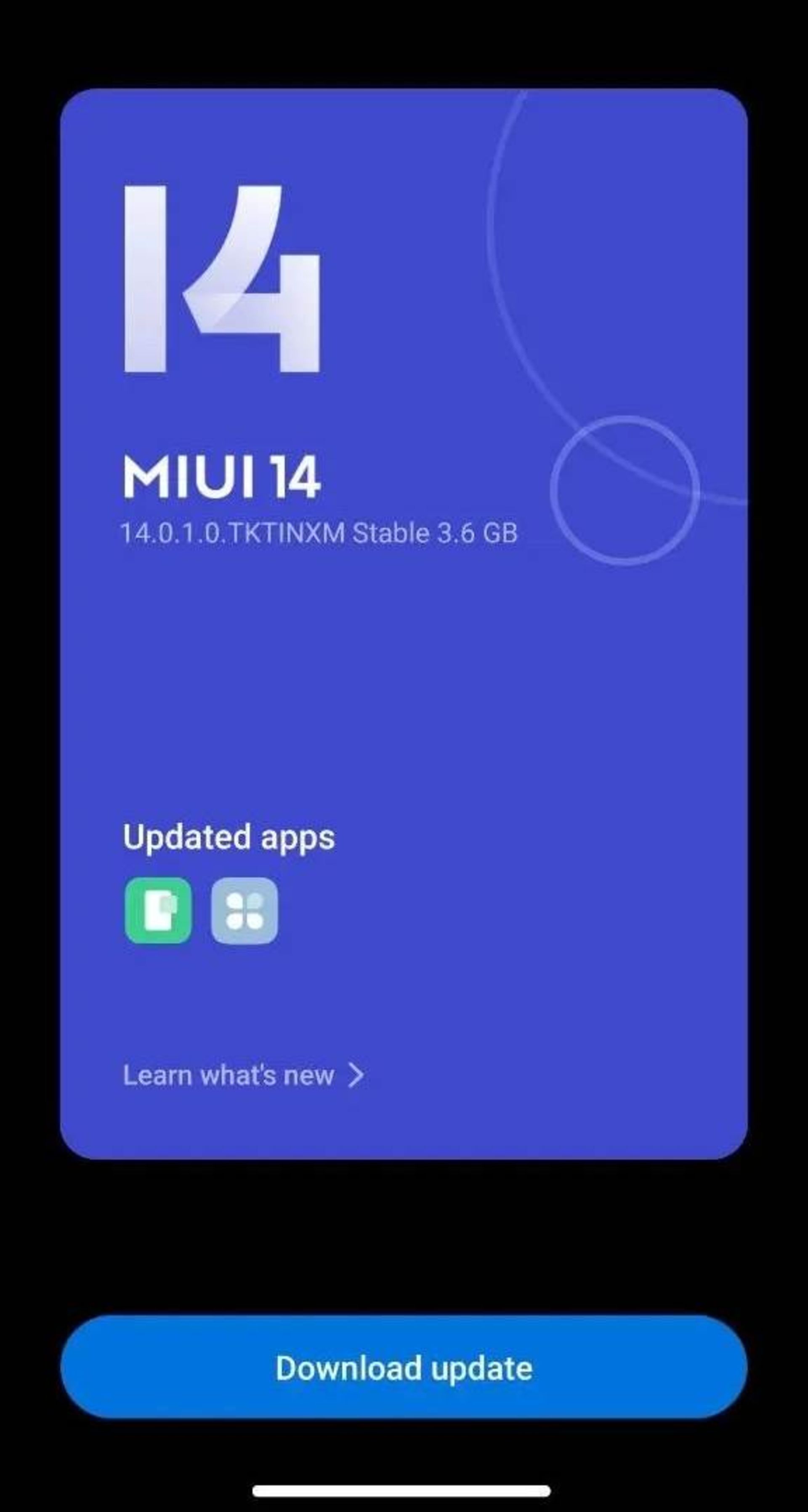 به روزرسانی miui 14 برای شیائومی 11i