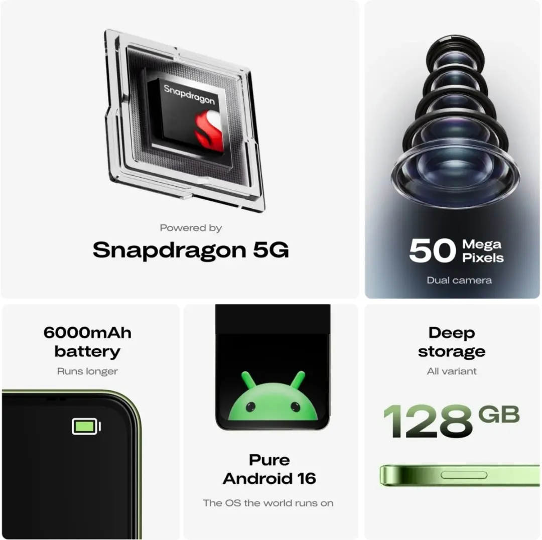 سخت‌افزار گوشی میوی وان شامل تراشه اسنپدراگون (Snapdragon) و دوربین ۵۰ مگاپیکسلی