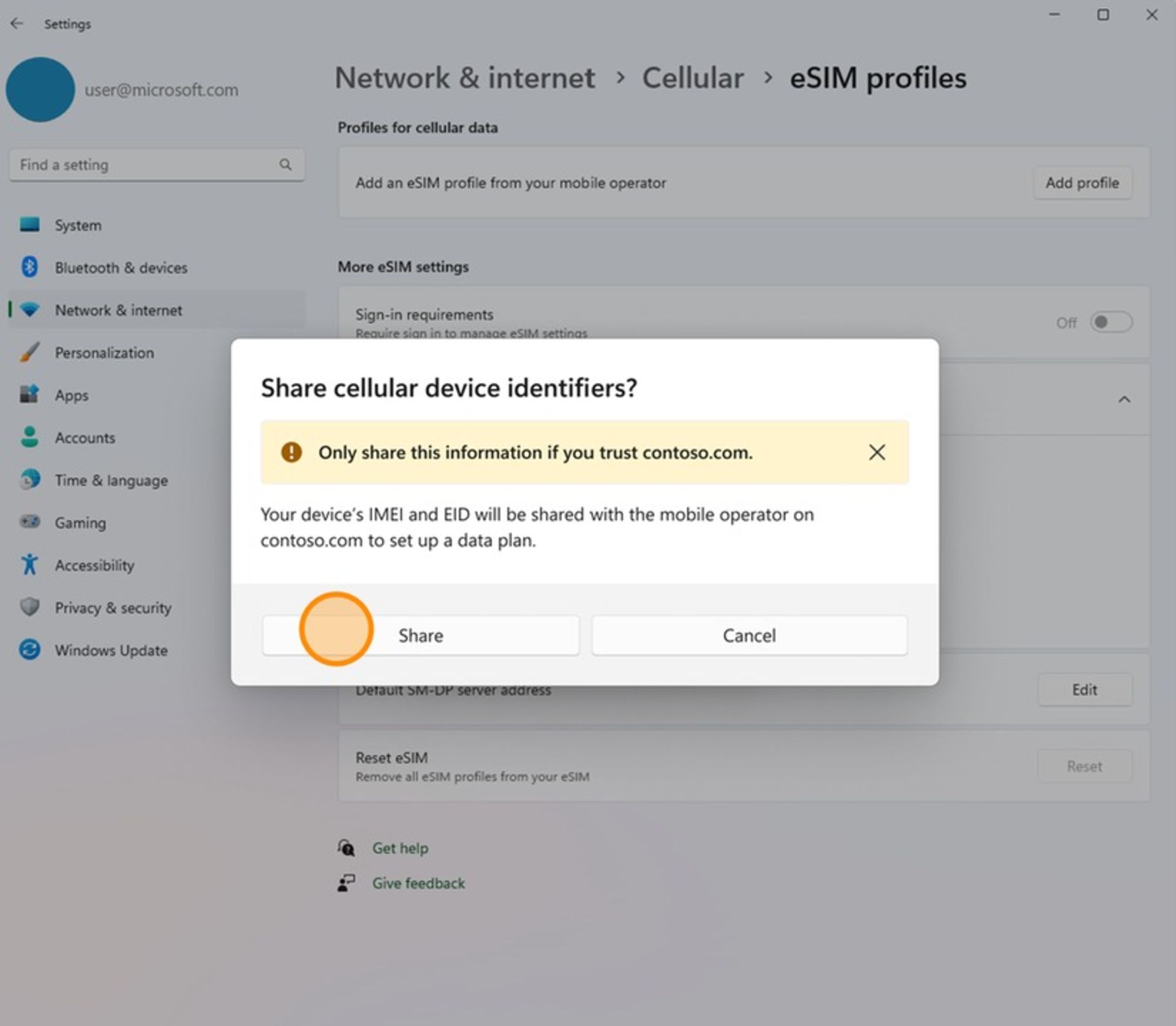 اپلیکیشن Mobile Plans ویندوز ۱۱