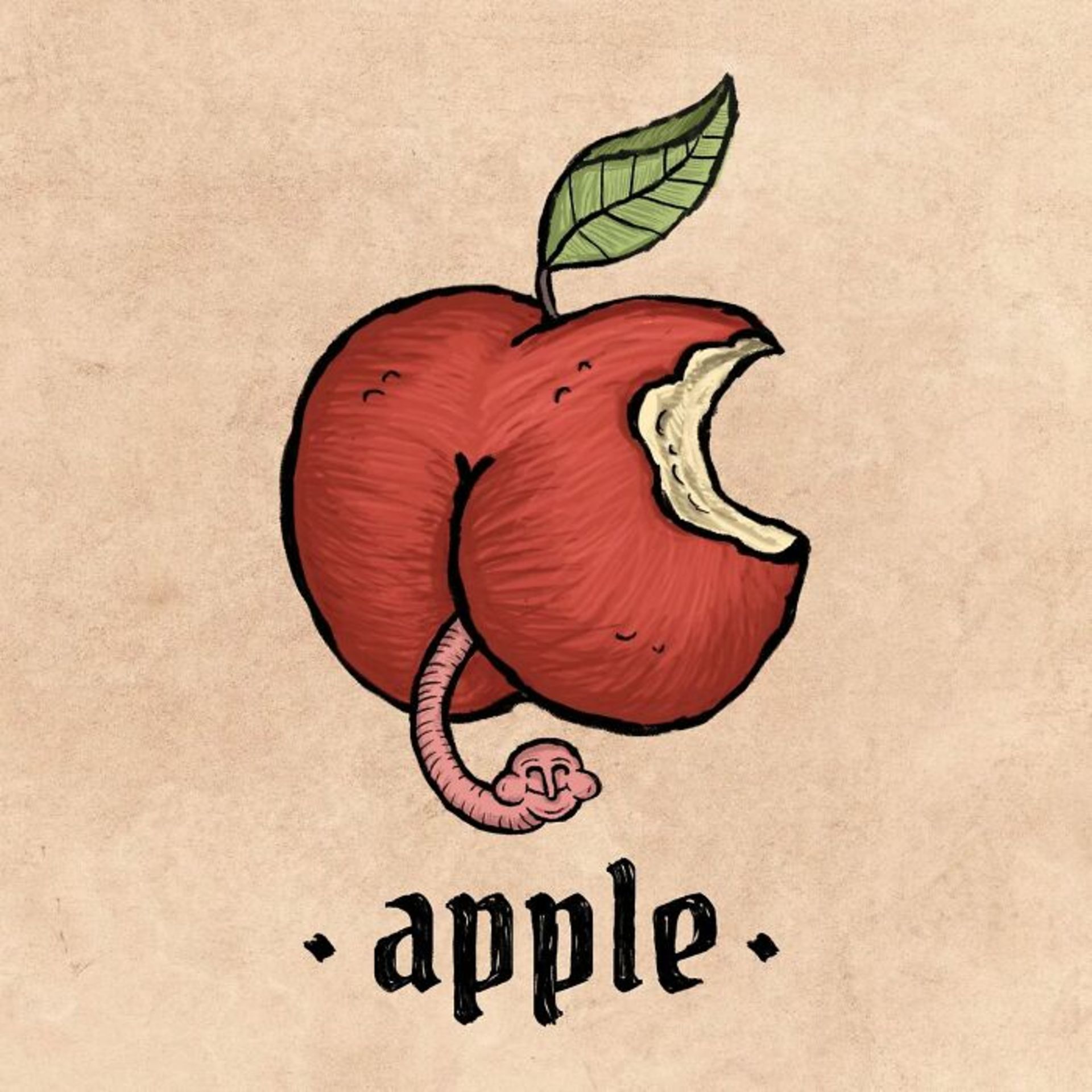 لوگوی اپل به سبک قرون وسطی