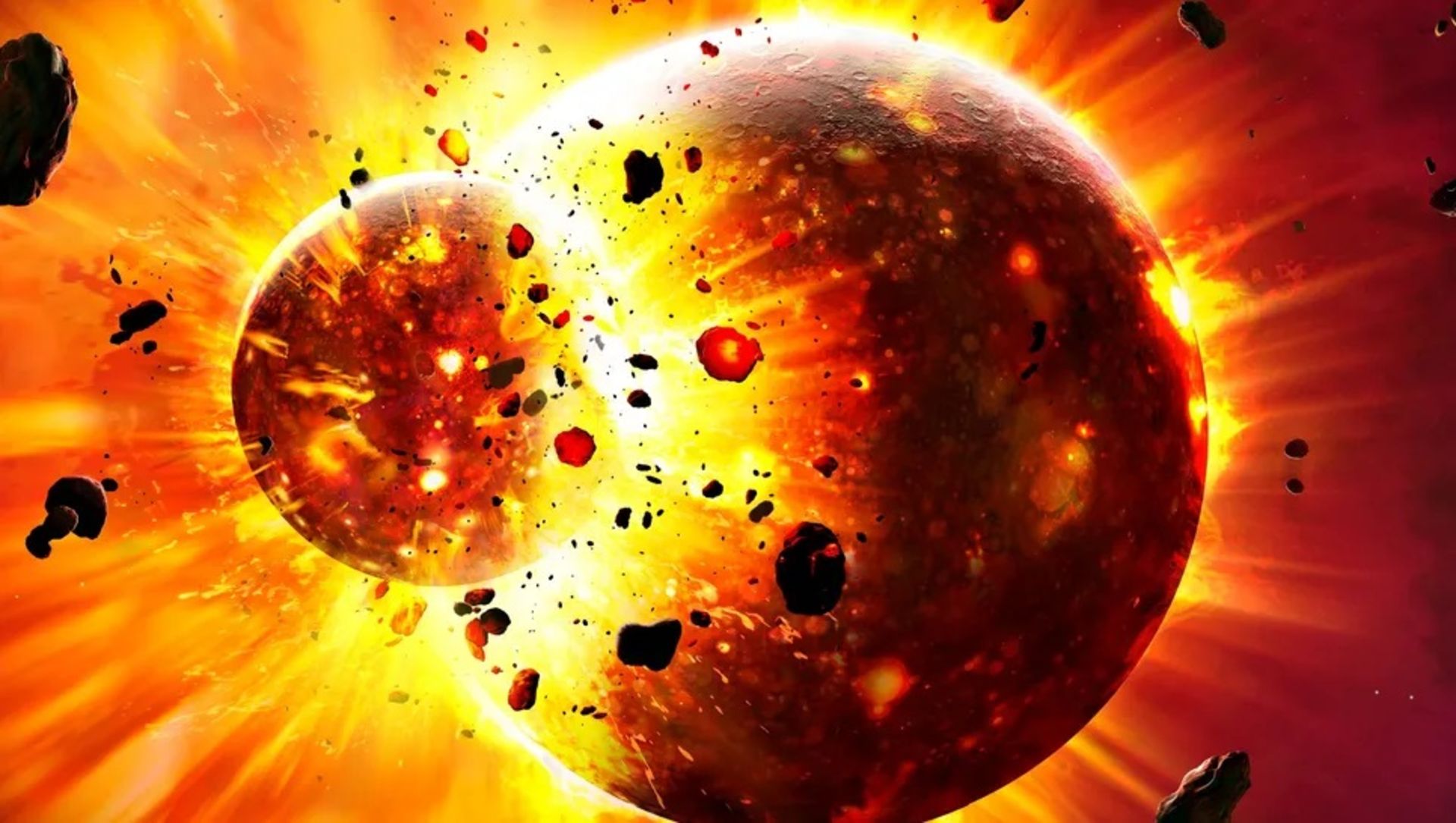 برخورد پیش‌سیاره به زمین