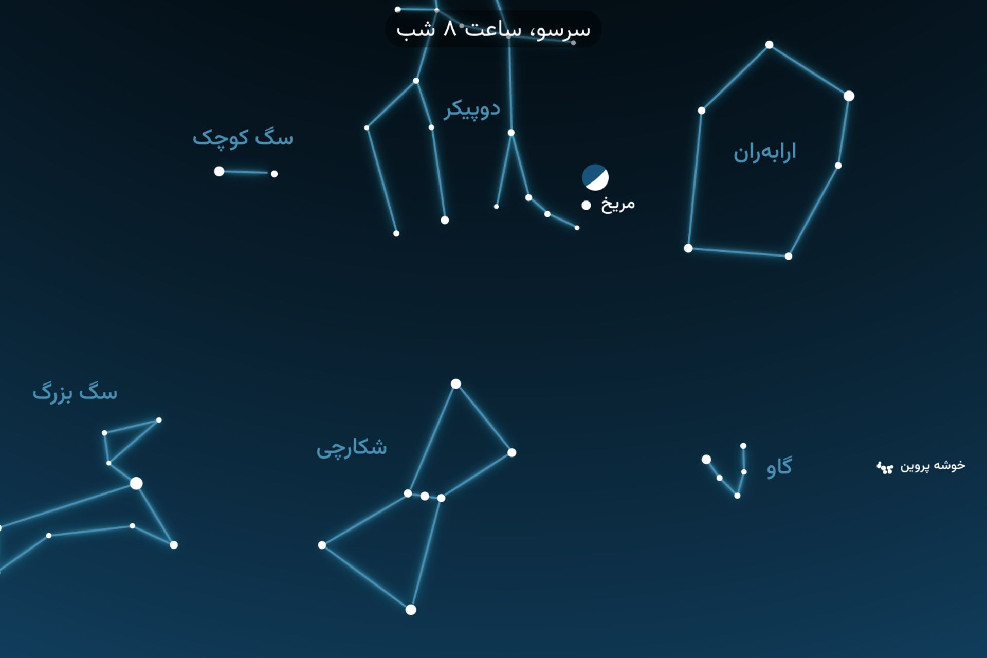 مقارنه ماه و مریخ فروردین ۱۴۰۲