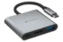 ابعاد و اندازه هاب USB هاب USB-C موفی 3 پورت مدل Multimedia Hub