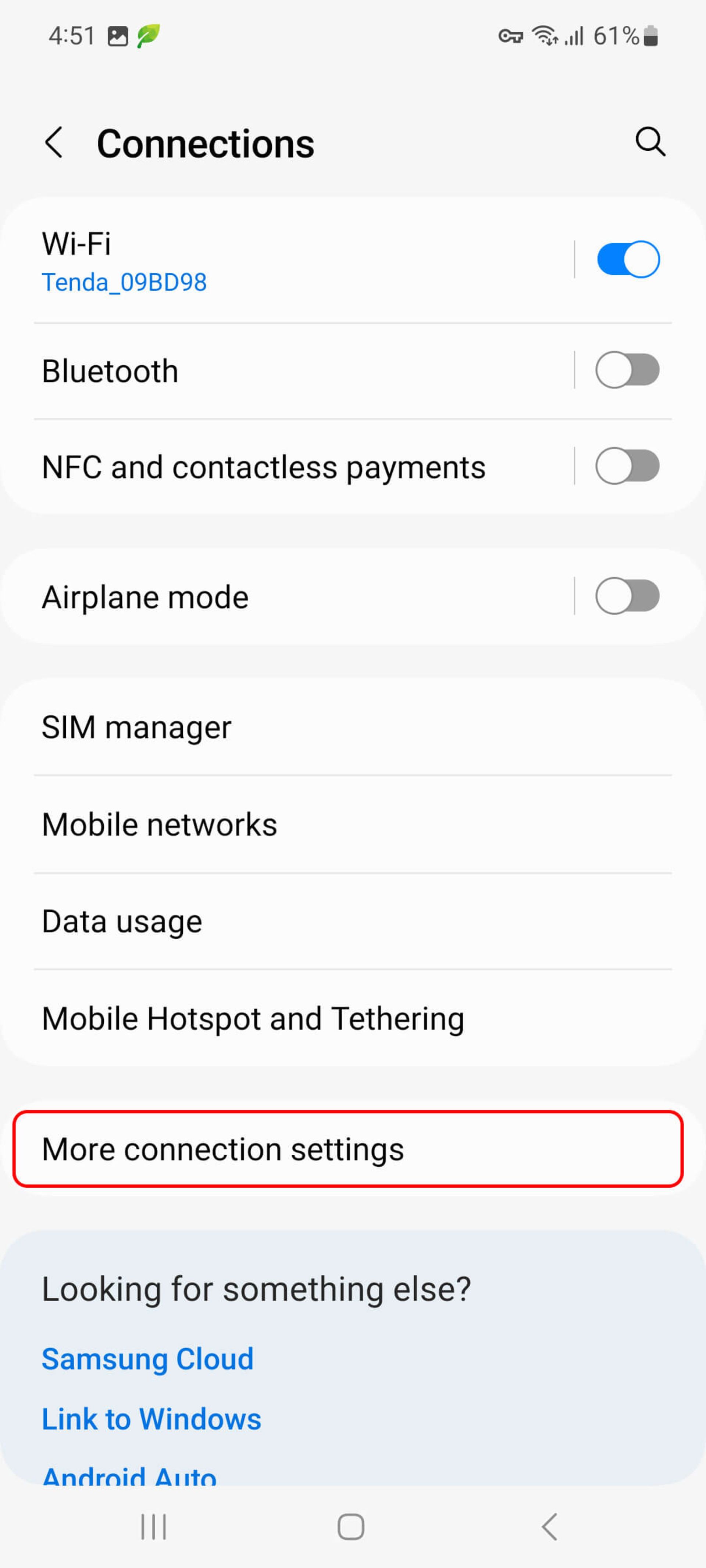 بخش More Connection Settings