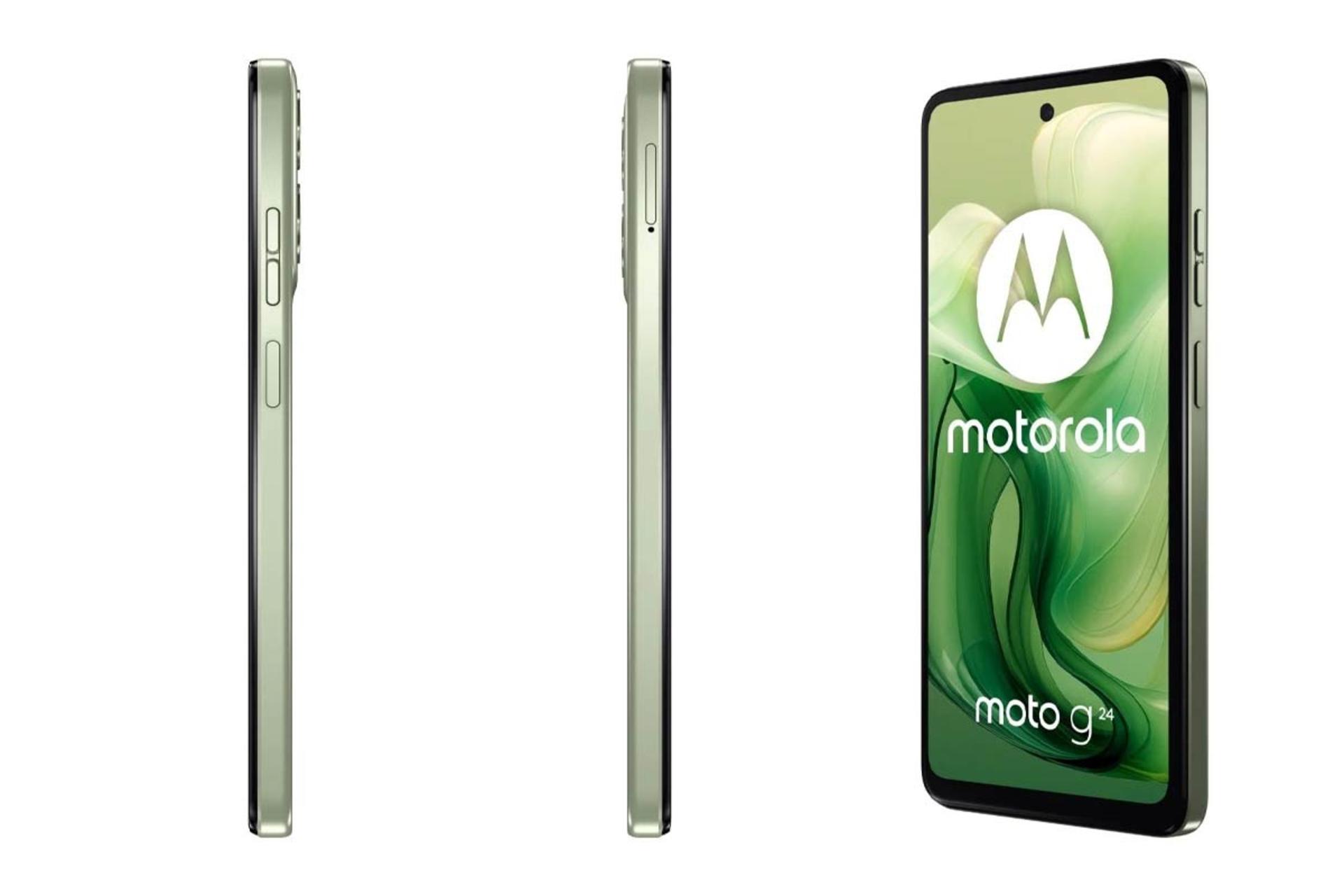 گوشی موتورولا Moto G24 لبه‌های کنار گوشی