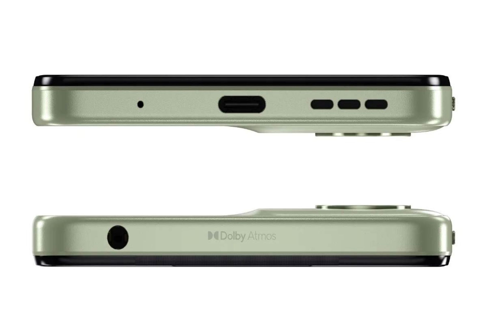 گوشی موتورولا Moto G24 نمای بالا و زیر گوشی