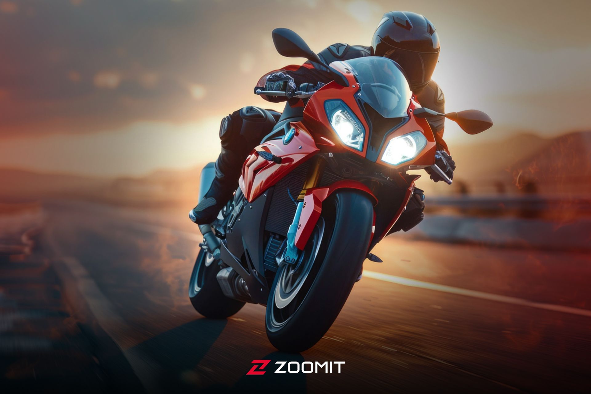 موتور سیکلت مسابقه ای در پیست