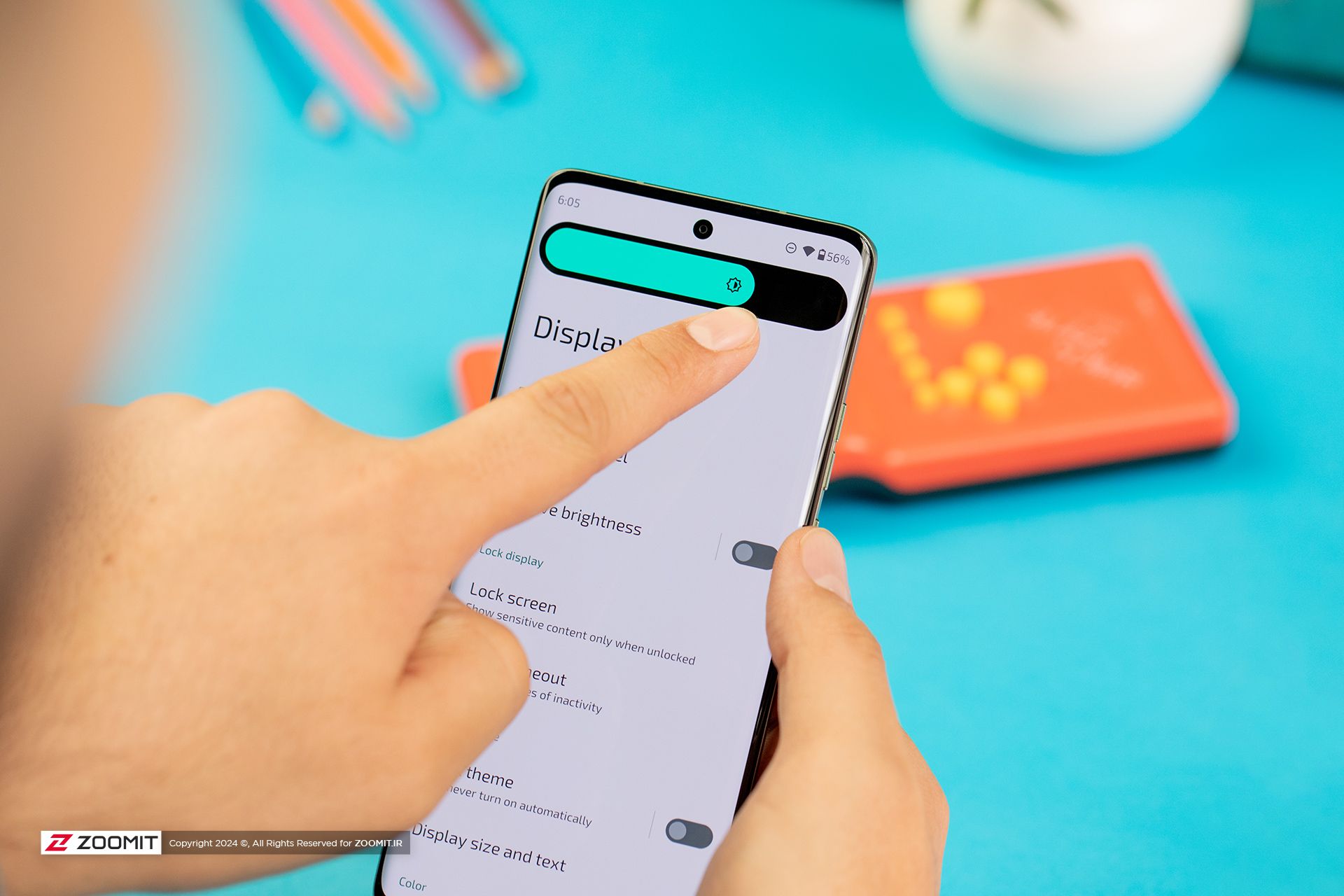 تنظیمات روشنایی صفحه نمایش موتورولا اج ۴۰ | Motorola Edge 40