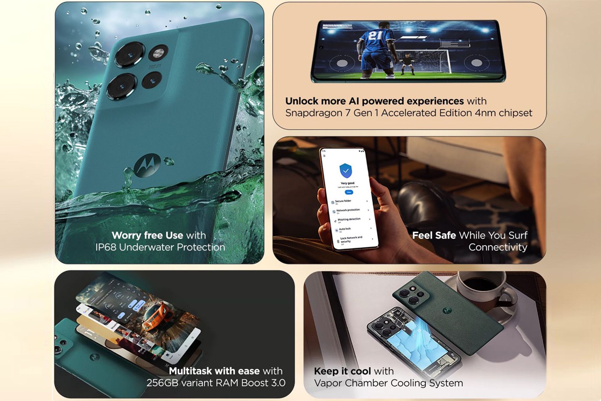 تصاویر رسمی موتورولا اج ۵۰ در هند