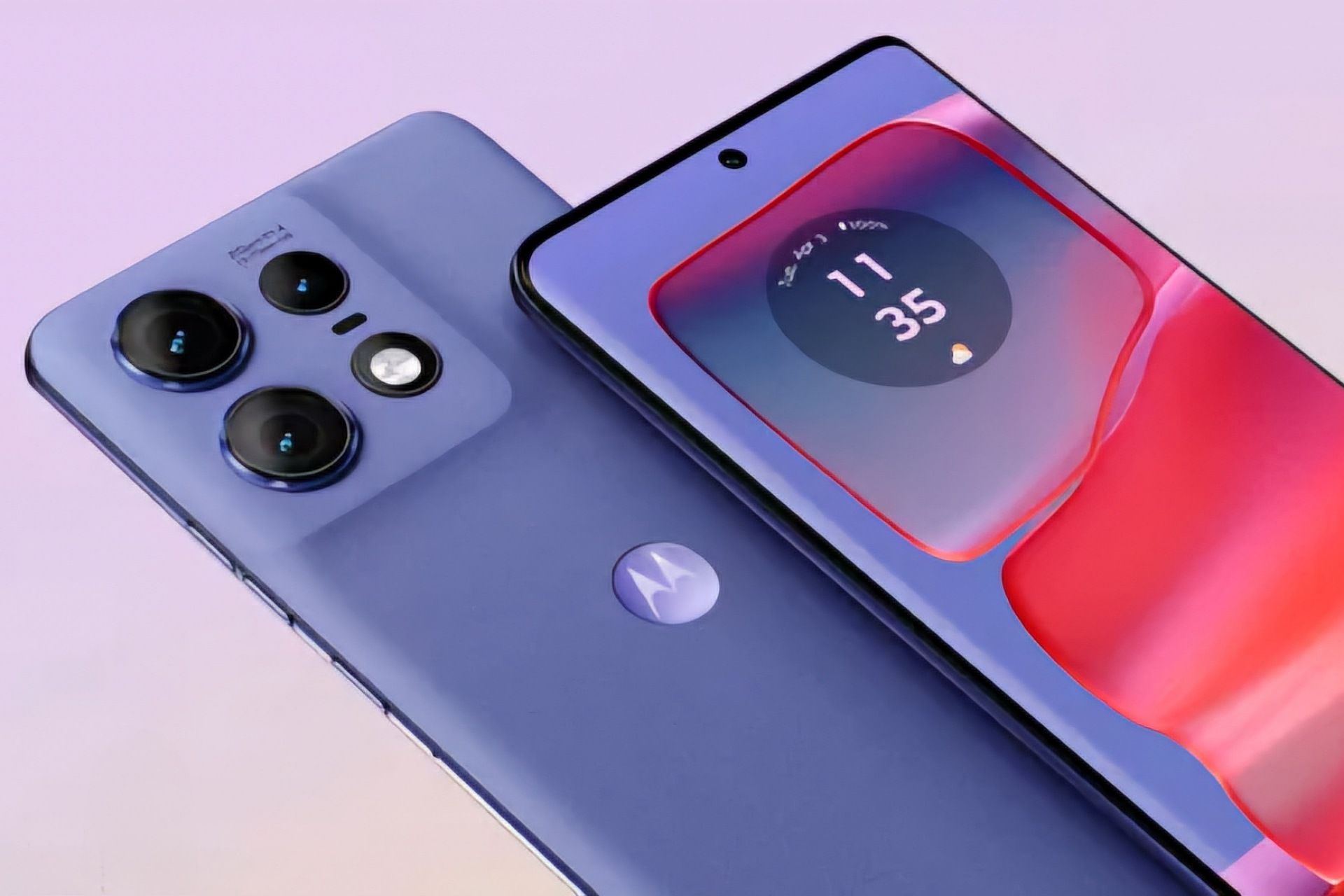 نمای پشتی و جلویی گوشی موتورولا اج ۵۰ پرو